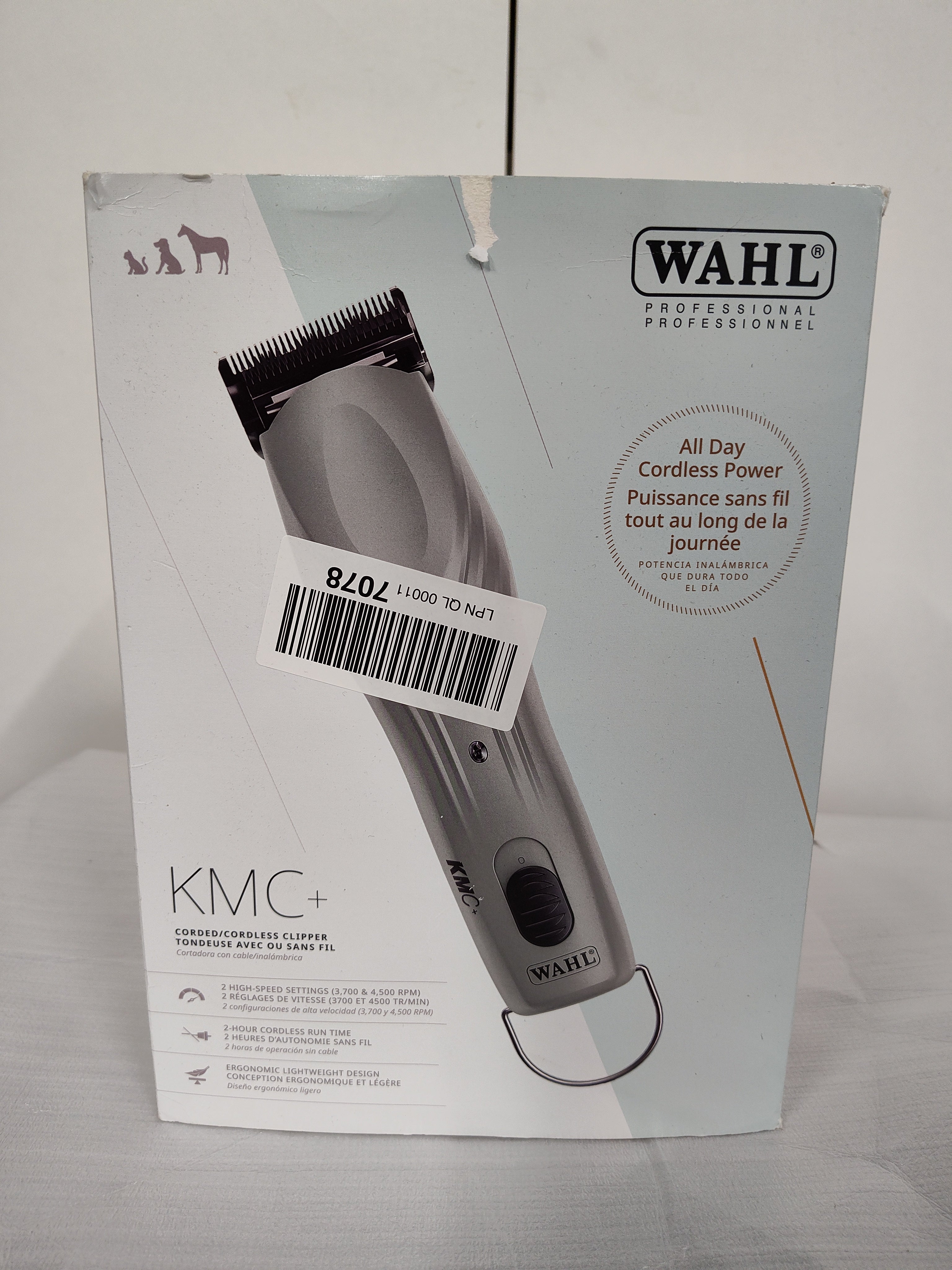 Wahl Professional KMC+ Animal Clipper 2-Speed Brushless Motor Sage – Excellent ( 2 Accessories Missing) WAHL