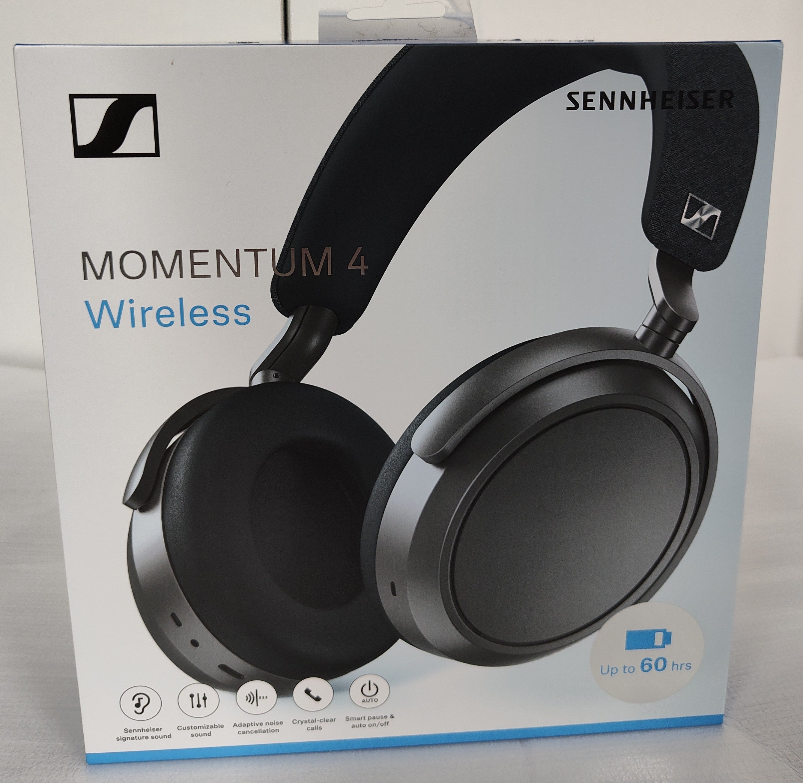 Sennheiser Momentum 4 Wireless Headphones Graphite ANC Bluetooth 60H Battery – As New SENNHEISER
