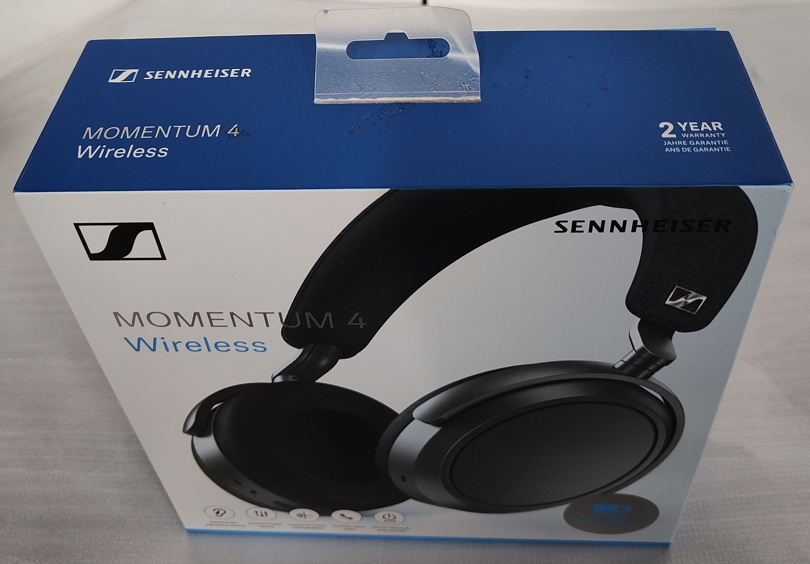 Sennheiser Momentum 4 Wireless Headphones Graphite ANC Bluetooth 60H Battery – As New SENNHEISER
