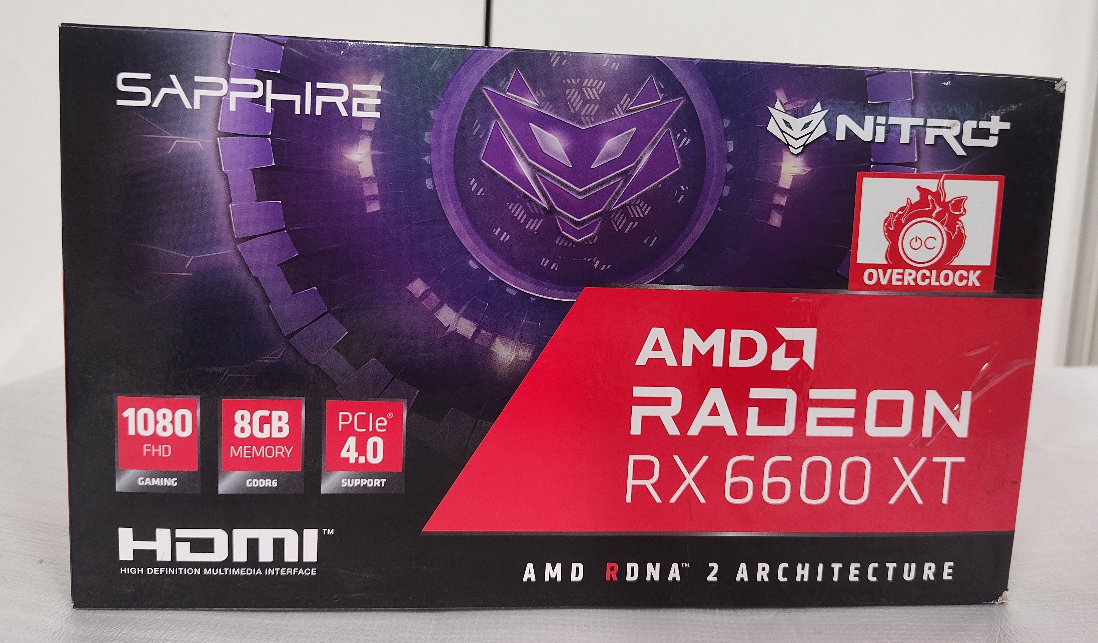 Sapphire AMD Radeon RX 6600 XT OC 8GB GDDR6 PCI-Express Graphics Card - As New Sapphire