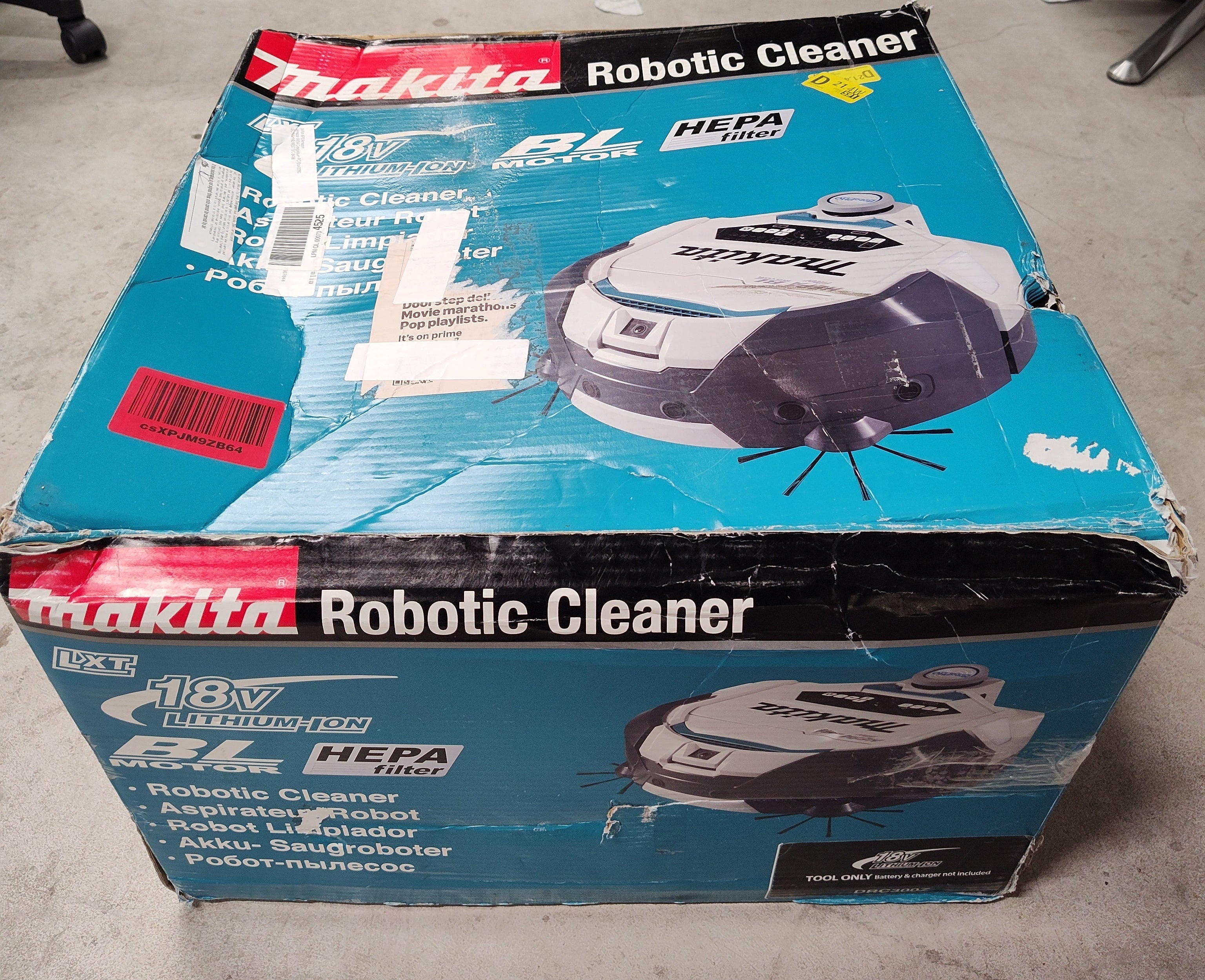 Makita DRC300Z 18V LXT Brushless Robotic Vacuum Cleaner Skin – Excellent Used Condition (Untested) Makita