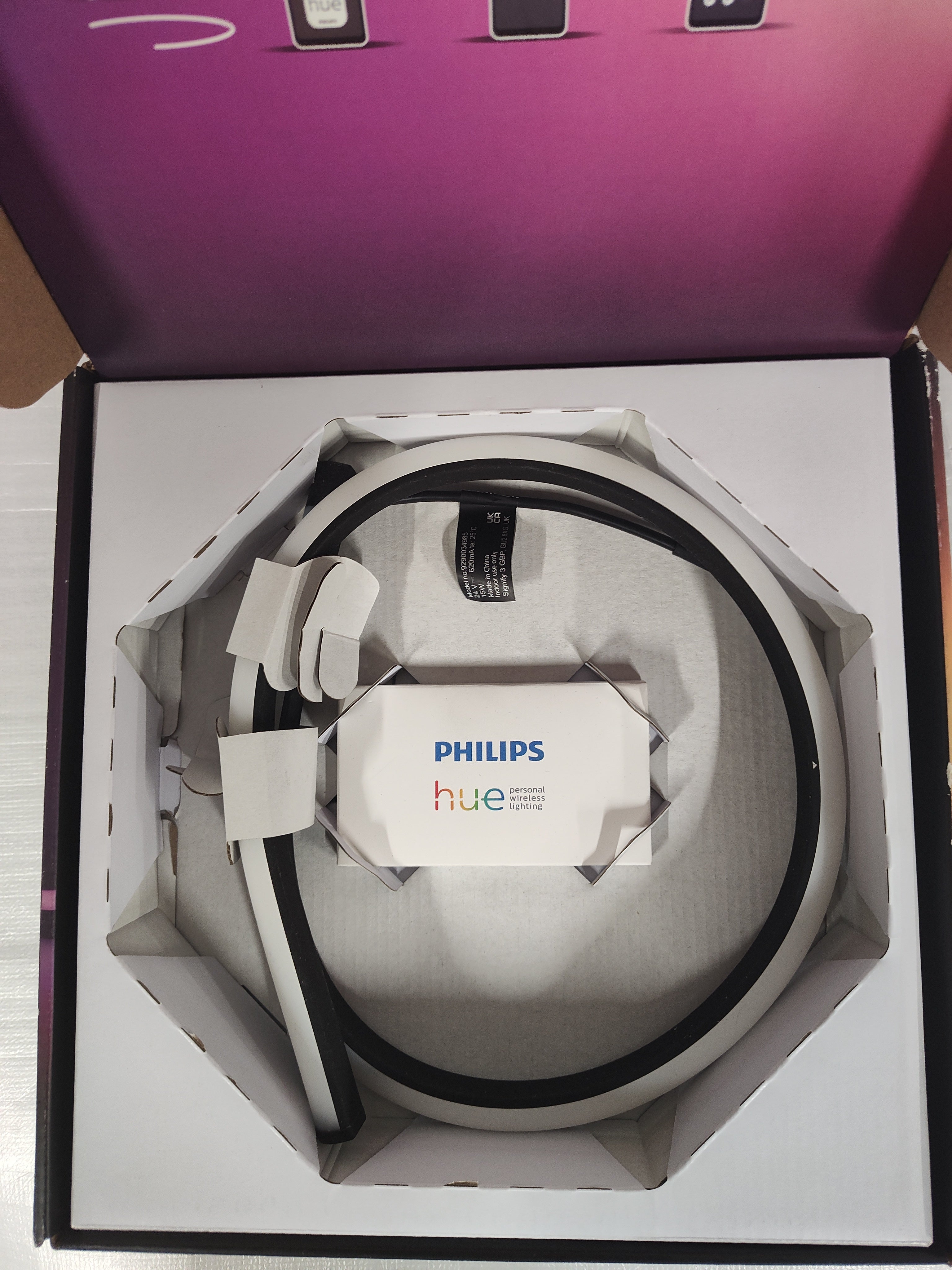 Philips Hue Play Gradient PC Lightstrip Starter Kit 24-27" Monitor + Hue Bridge – As New Philips