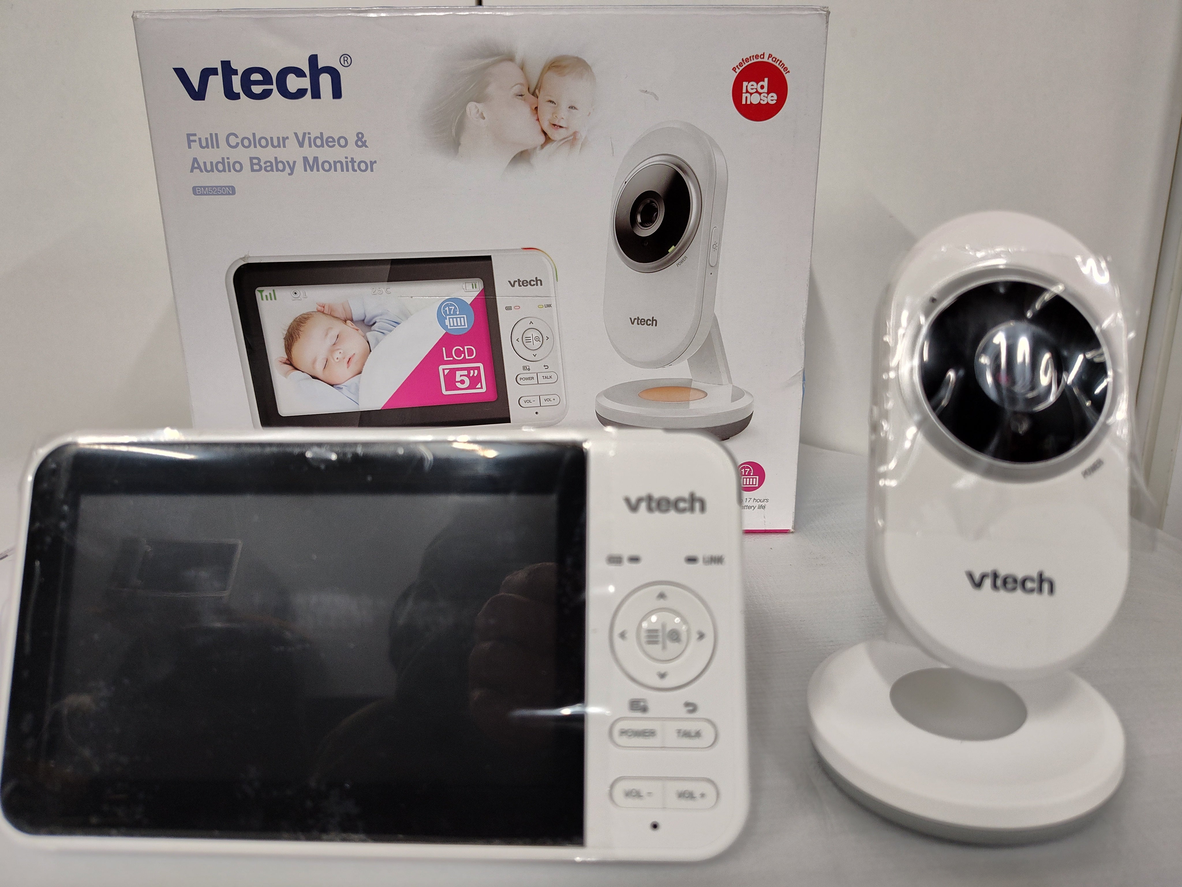VTech BM5250N 5" Full Colour Video Baby Monitor with Night Light – As New VTECH