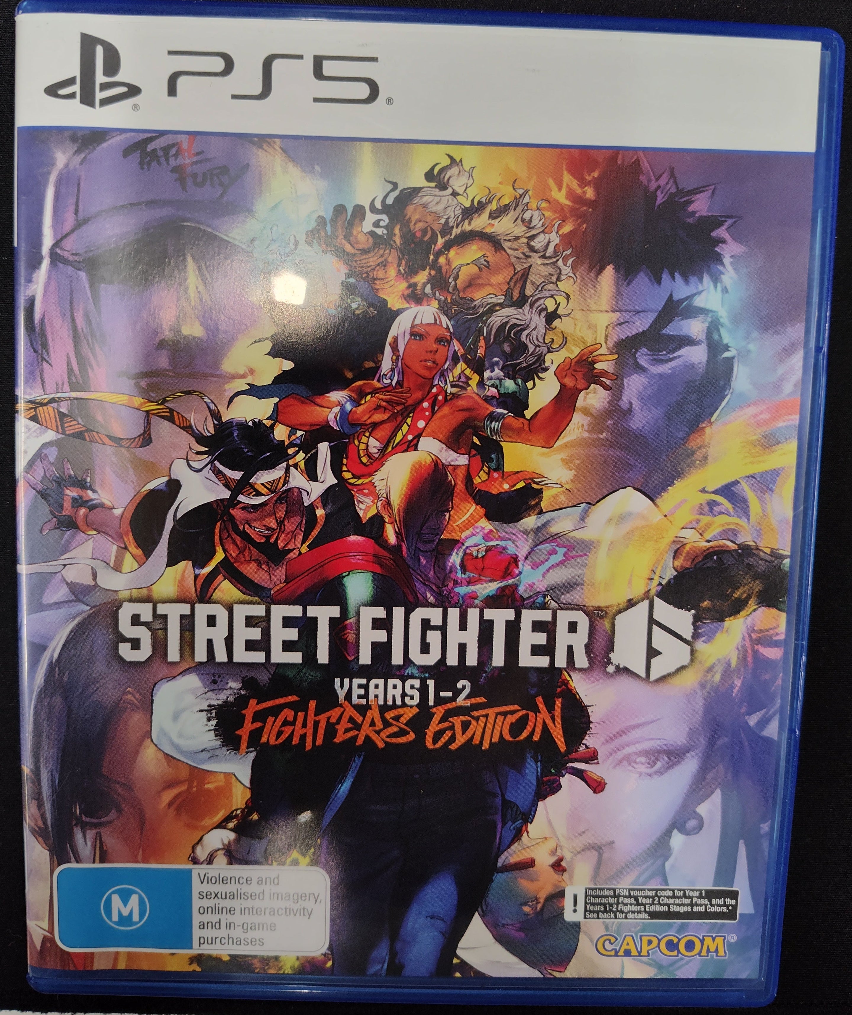 Street Fighter 6 Years 1-2 Fighters Edition PS5 PlayStation 5 Game - As New CAPCOM