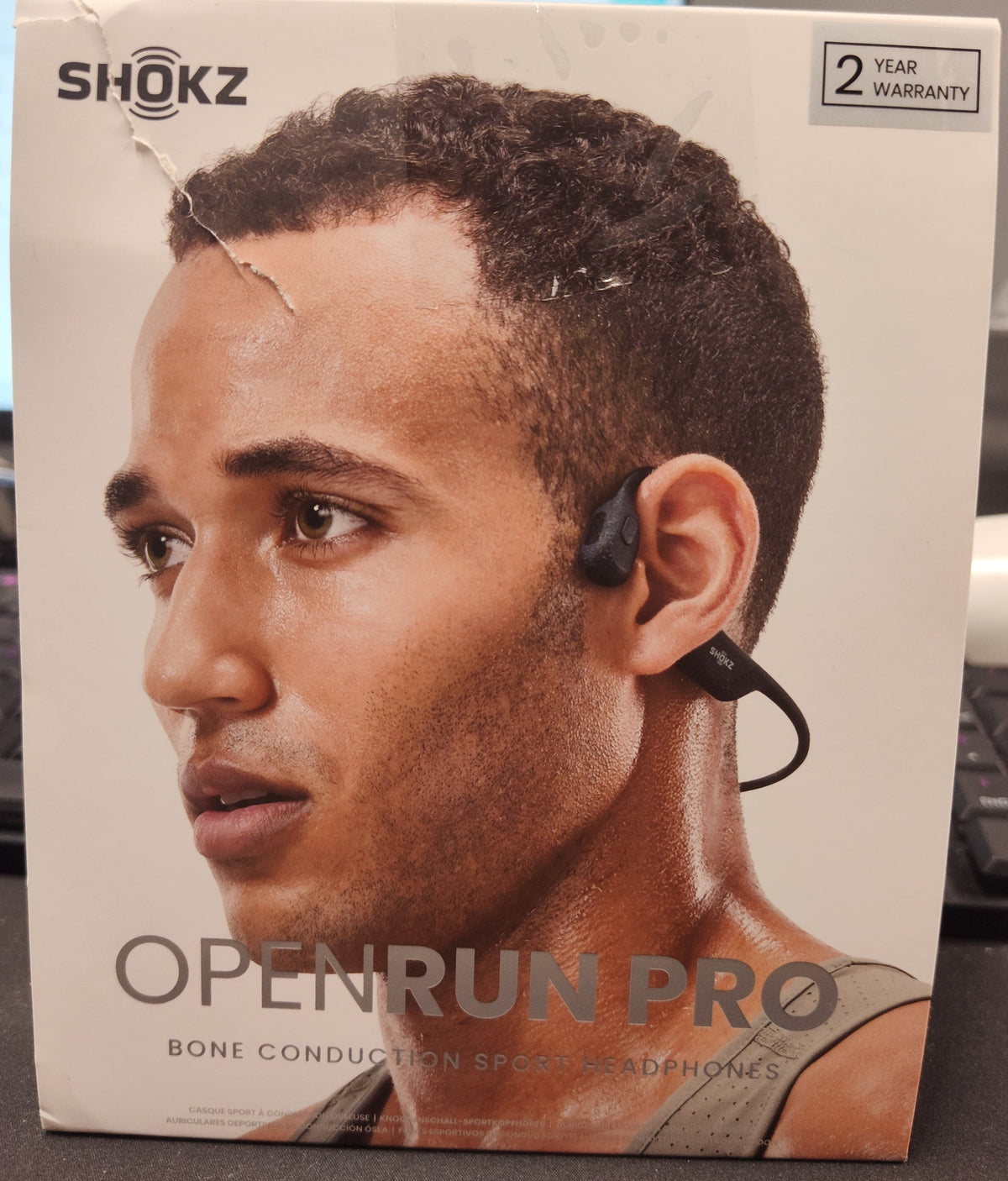 Shokz OpenRun Pro Bone Conduction Headphones Black - As New - Refurbished SHOKZ