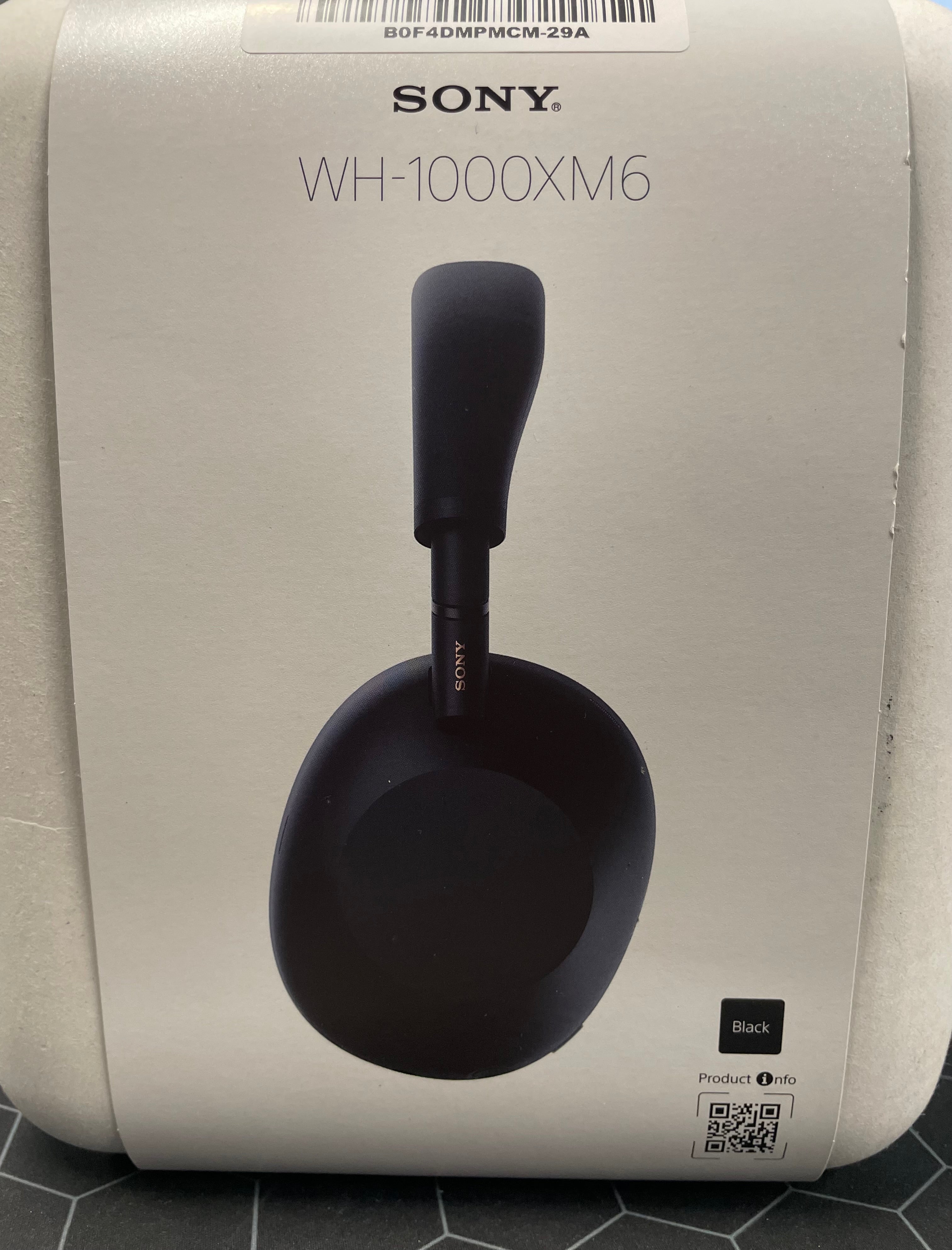 Sony WH-1000XM6 Wireless Noise Cancelling Headphones Black – As New SONY