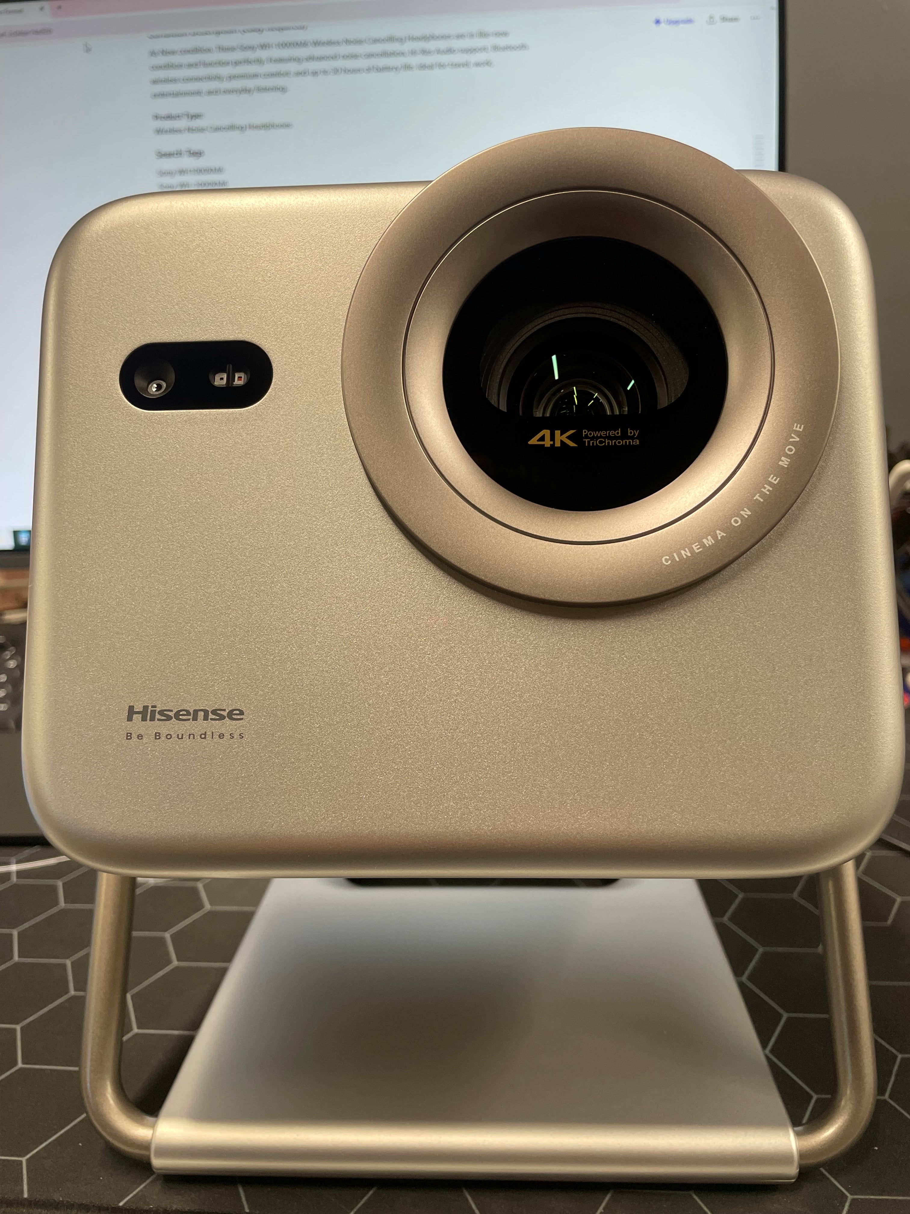 Hisense M2 PRO Tri-Chroma 4K Laser Projector Portable Smart Projector – As New Hisense