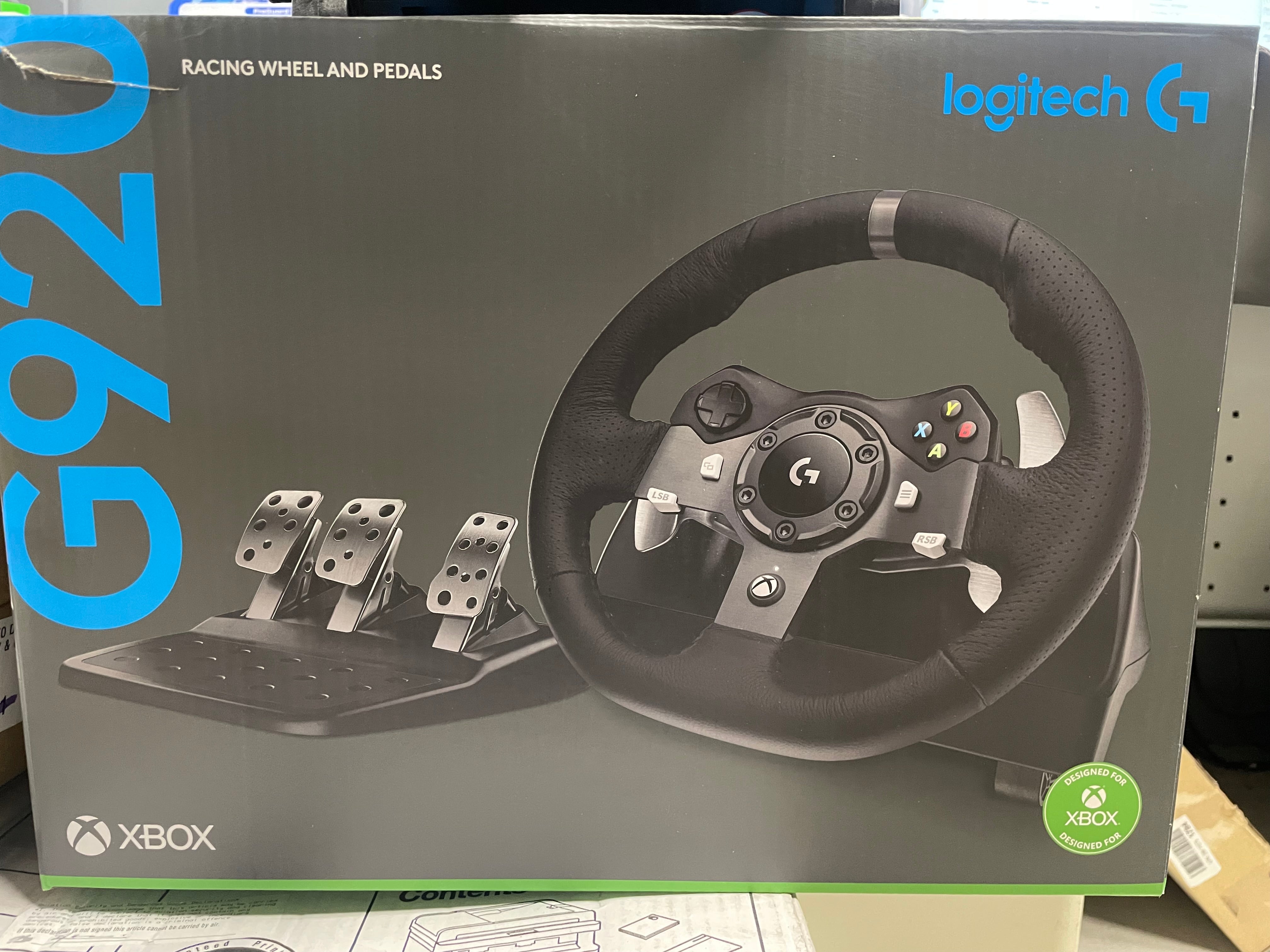 Logitech G920 Driving Force Racing Wheel & Pedals for Xbox Series X|S Xbox One PC – As New Logitech