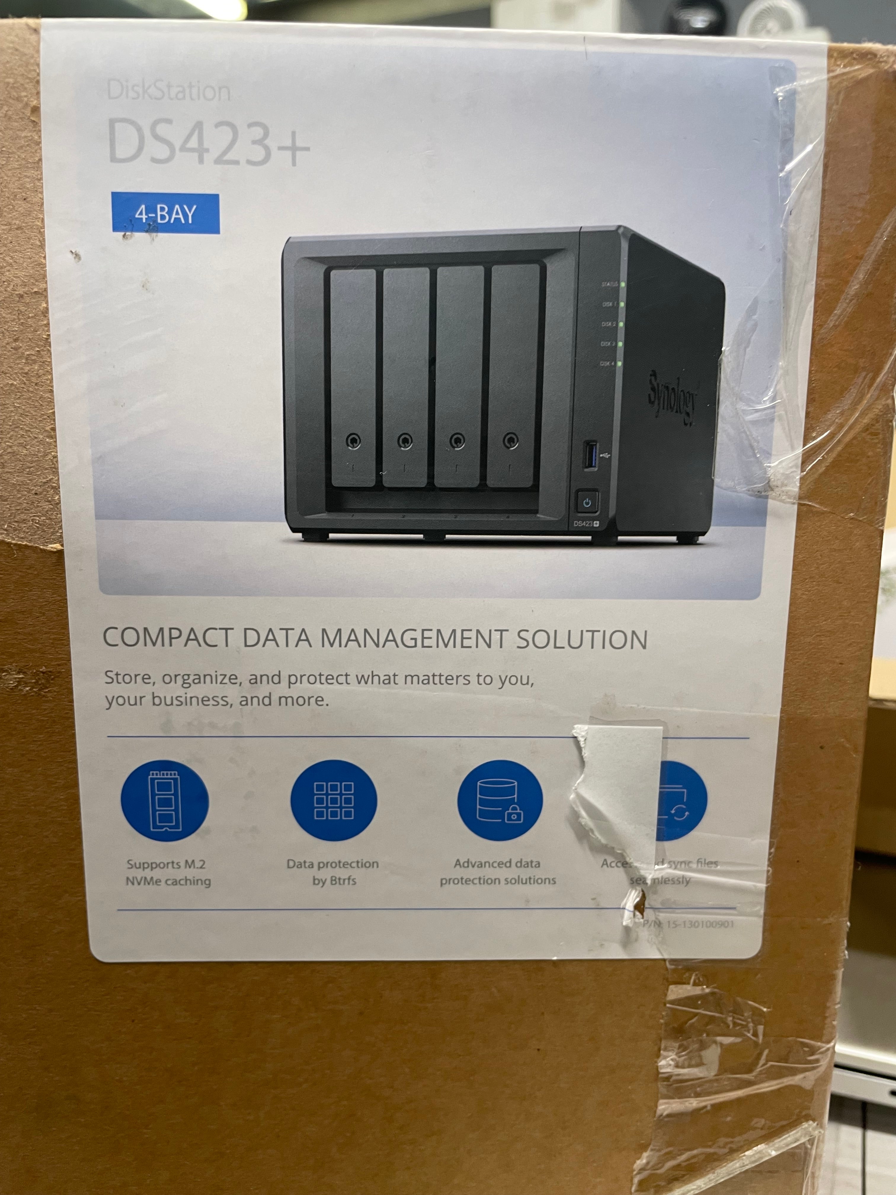 Synology DiskStation DS423+ 4-Bay NAS Intel Celeron J4125 2GB RAM – As New Synology