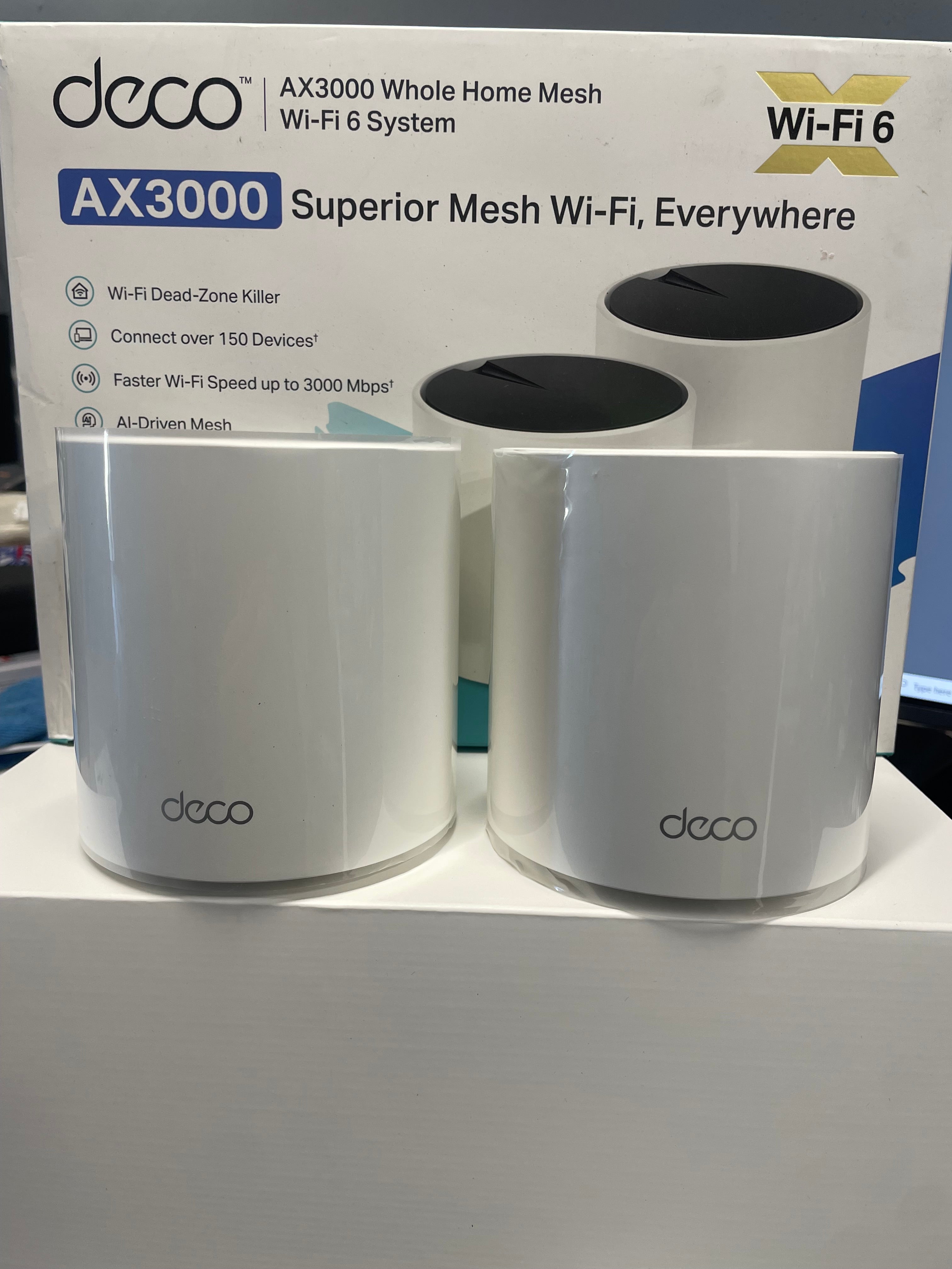 TP-Link Deco X55 AX3000 Mesh WiFi 6 System 2-Pack Whole Home Coverage – As New TP-LINK