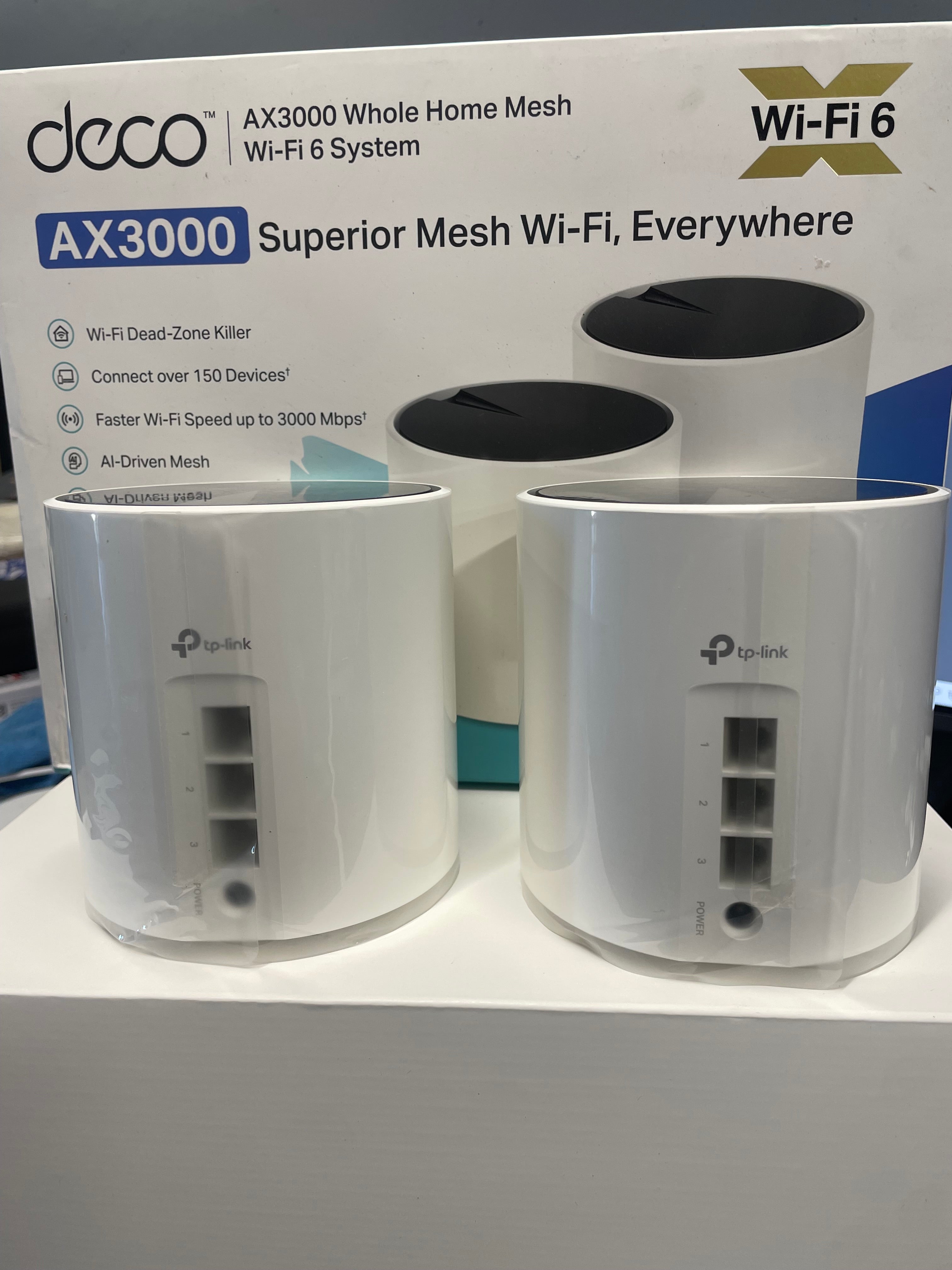 TP-Link Deco X55 AX3000 Mesh WiFi 6 System 2-Pack Whole Home Coverage – As New TP-LINK