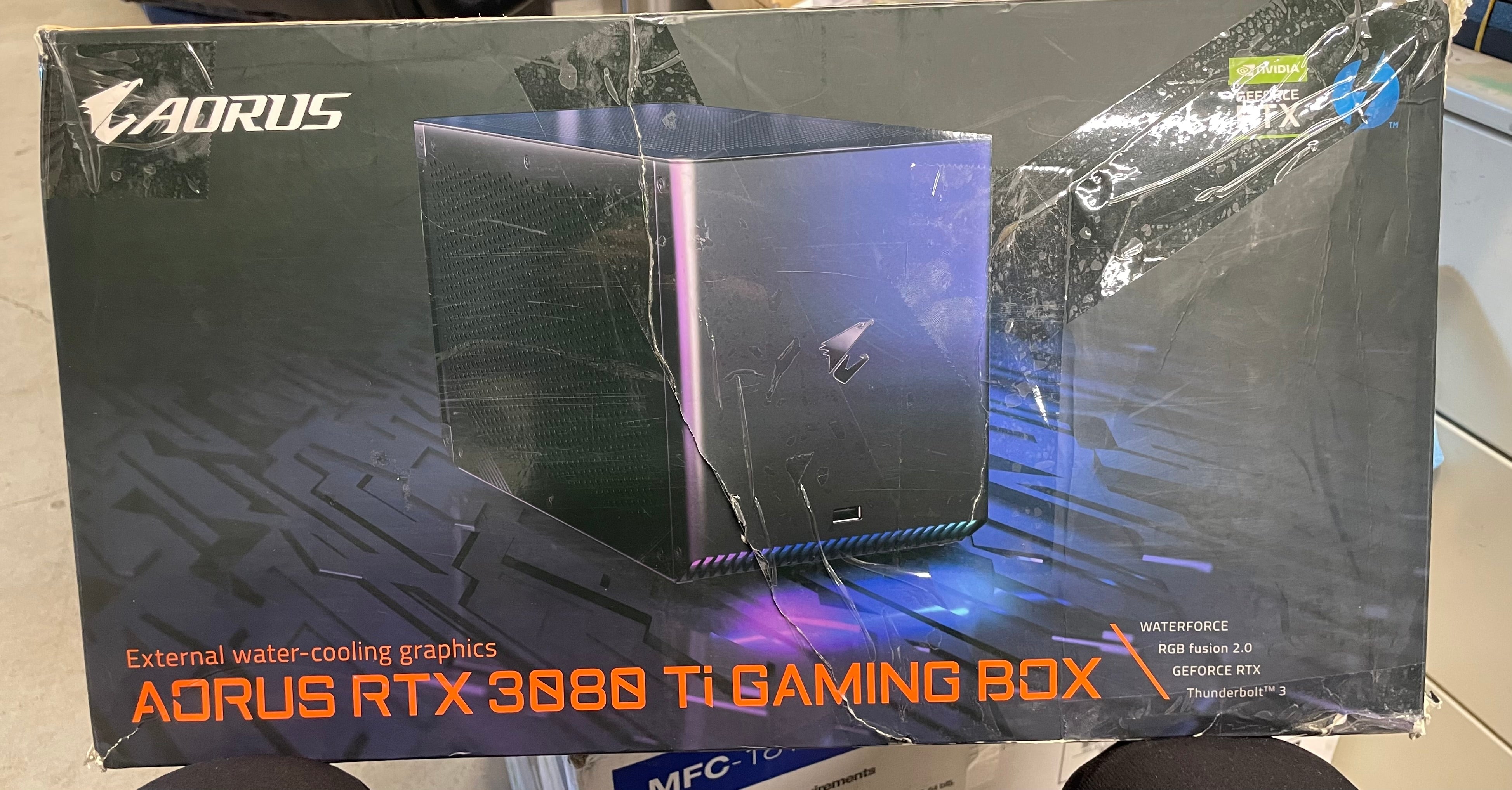 Gigabyte AORUS RTX 3080 Ti Gaming Box eGPU Thunderbolt 3 External Graphics Card – As New GIGABYTE