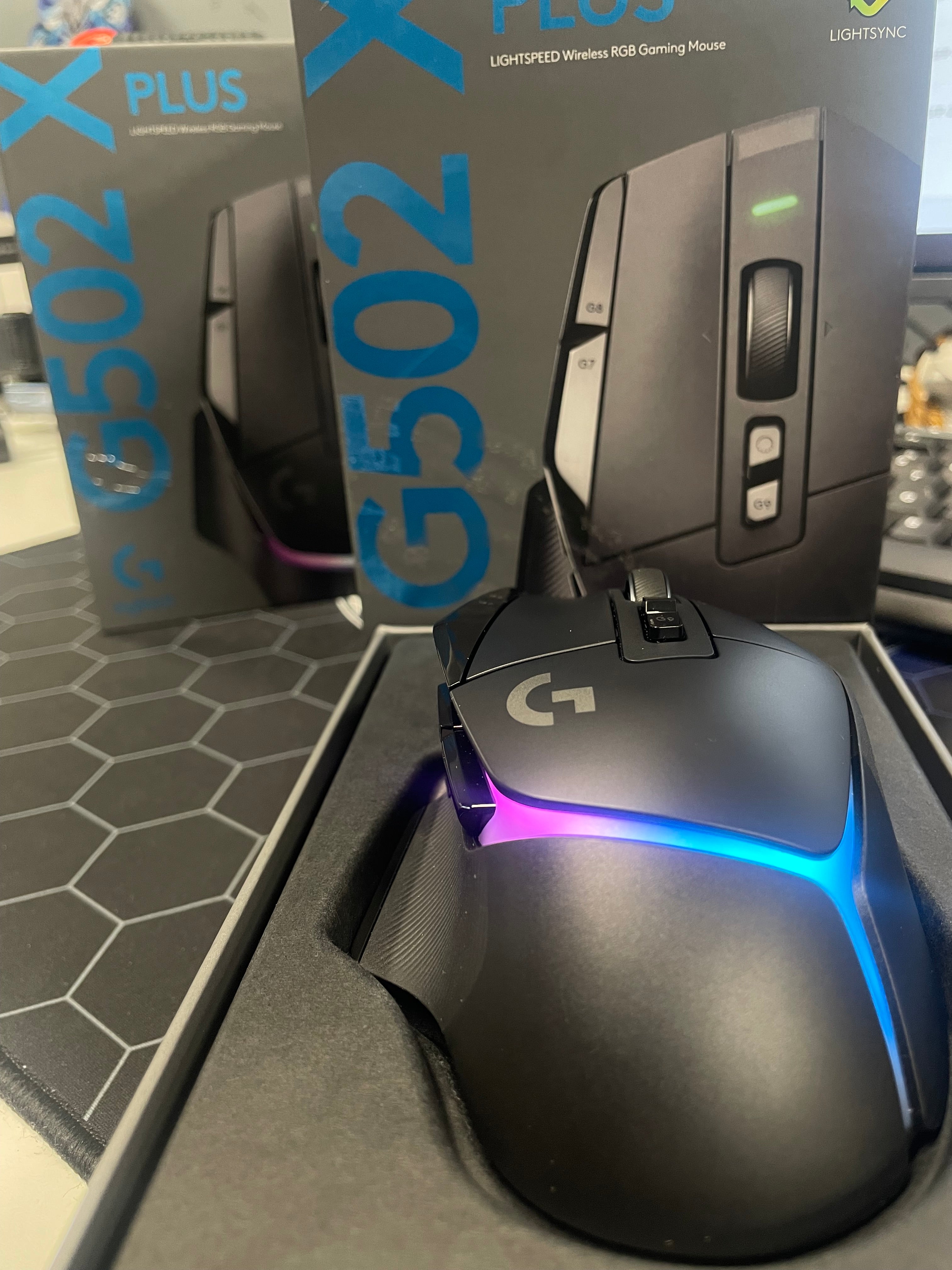 Logitech G502 X Plus Wireless RGB Gaming Mouse Black – As New