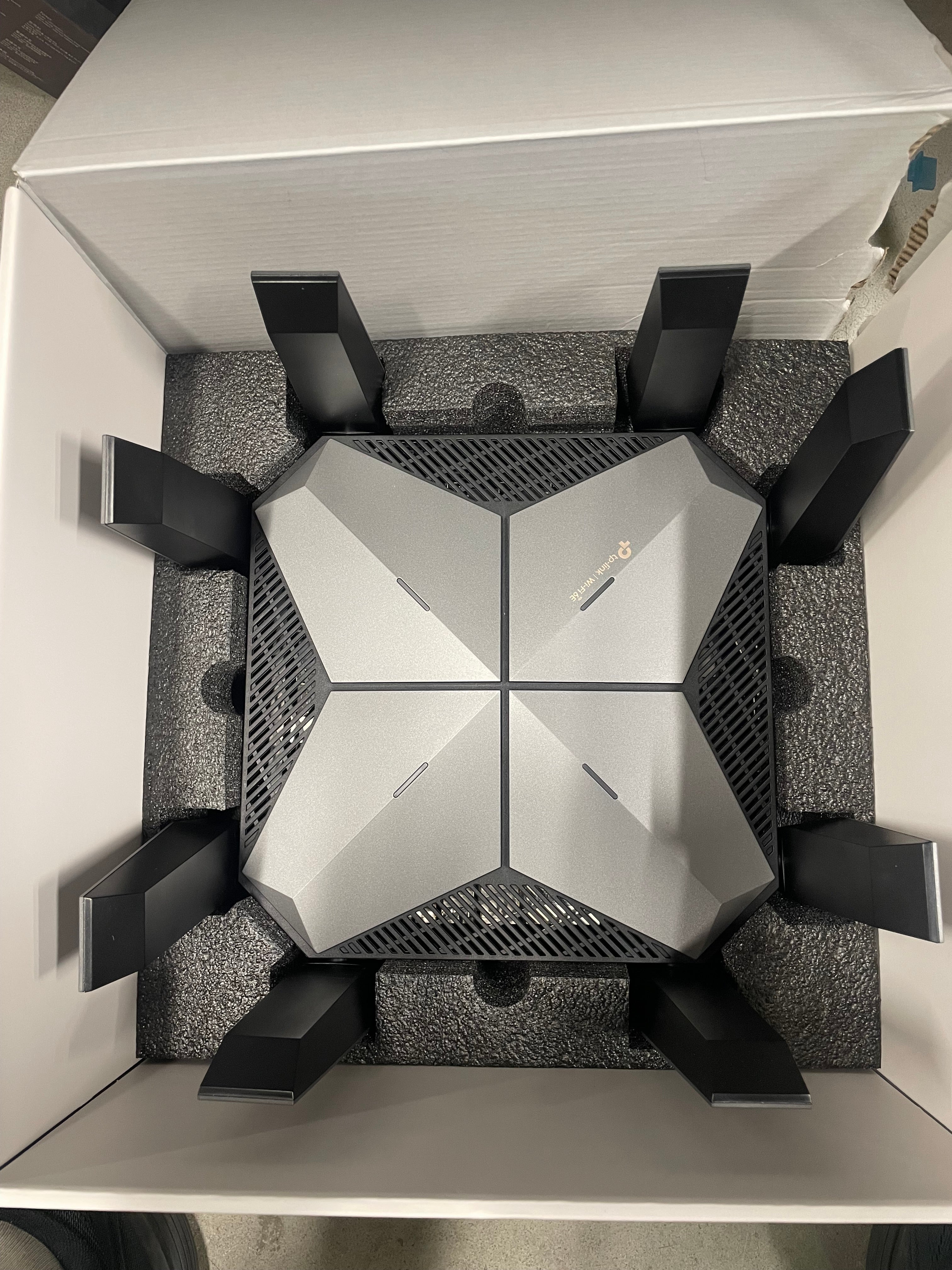 TP-Link Archer AXE300 AXE16000 Quad-Band WiFi 6E Router 10GbE – As New TP-LINK