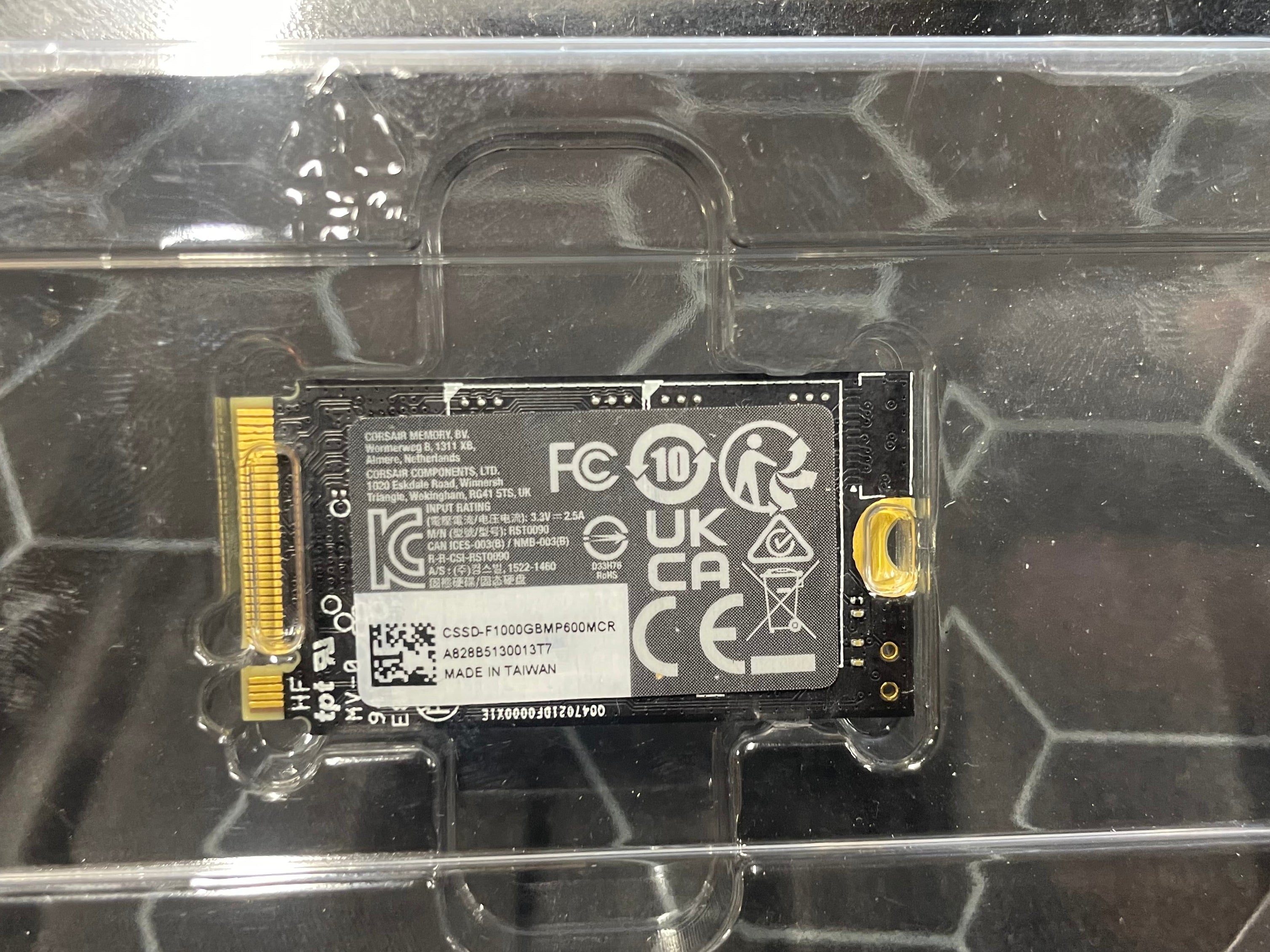 CORSAIR MP600 Micro 1TB M.2 2242 PCIe Gen4 NVMe SSD – As New CORSAIR