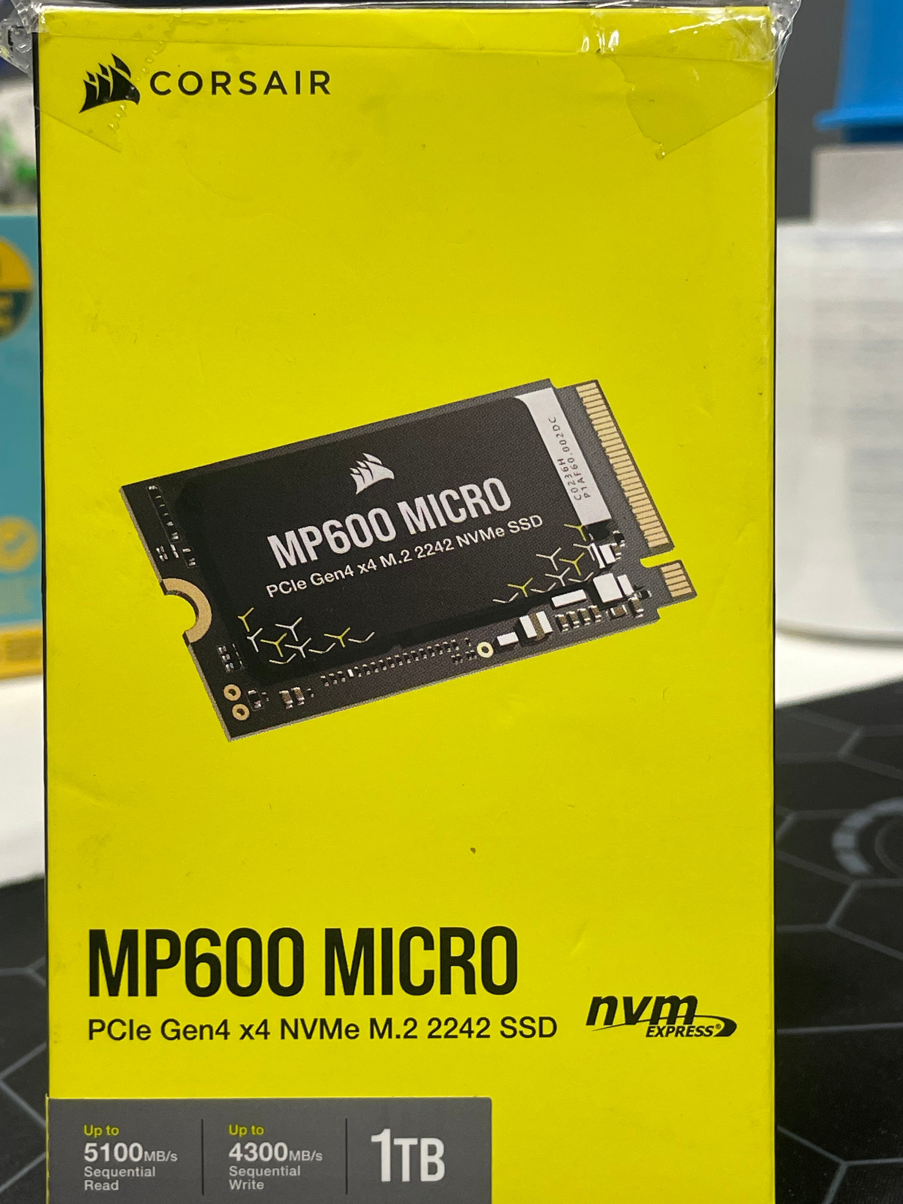 CORSAIR MP600 Micro 1TB M.2 2242 PCIe Gen4 NVMe SSD – As New CORSAIR