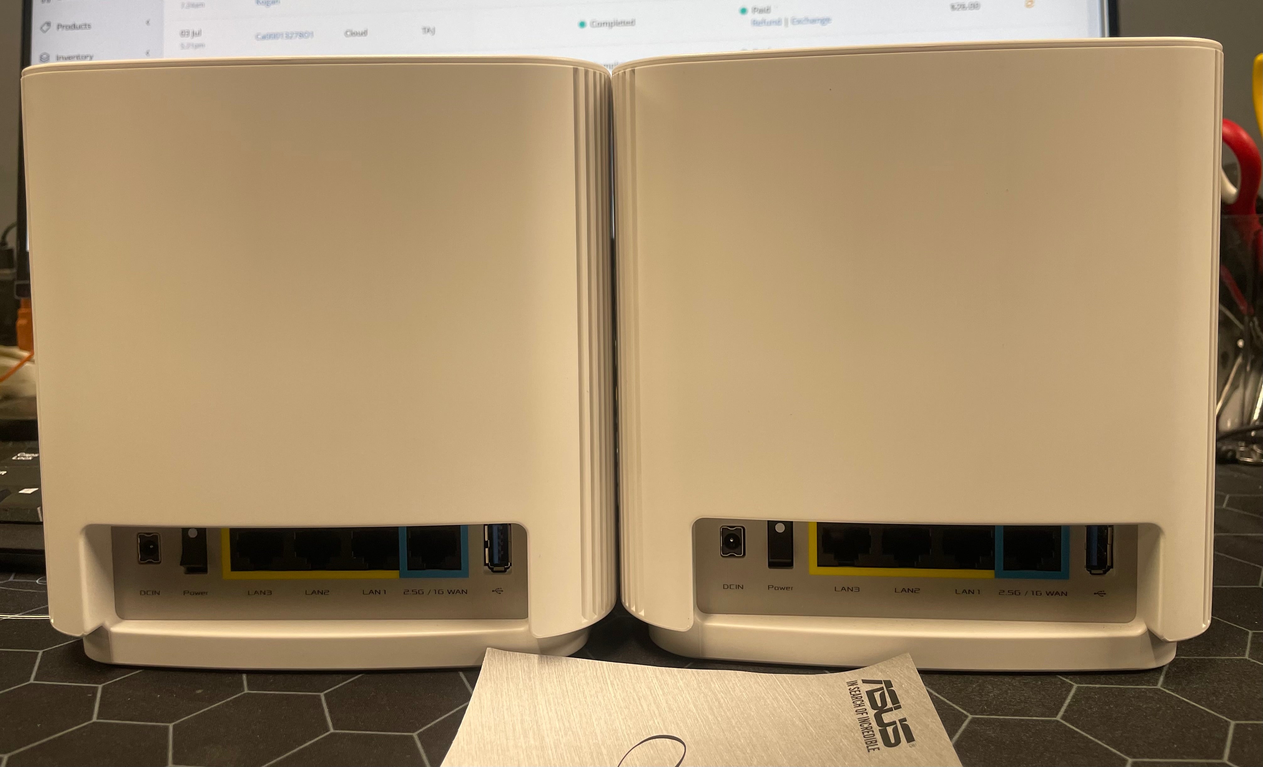 ASUS ZenWiFi XT8 AX6600 Tri-Band Mesh WiFi 6 System 2-Pack White – Excellent Condition ASUS