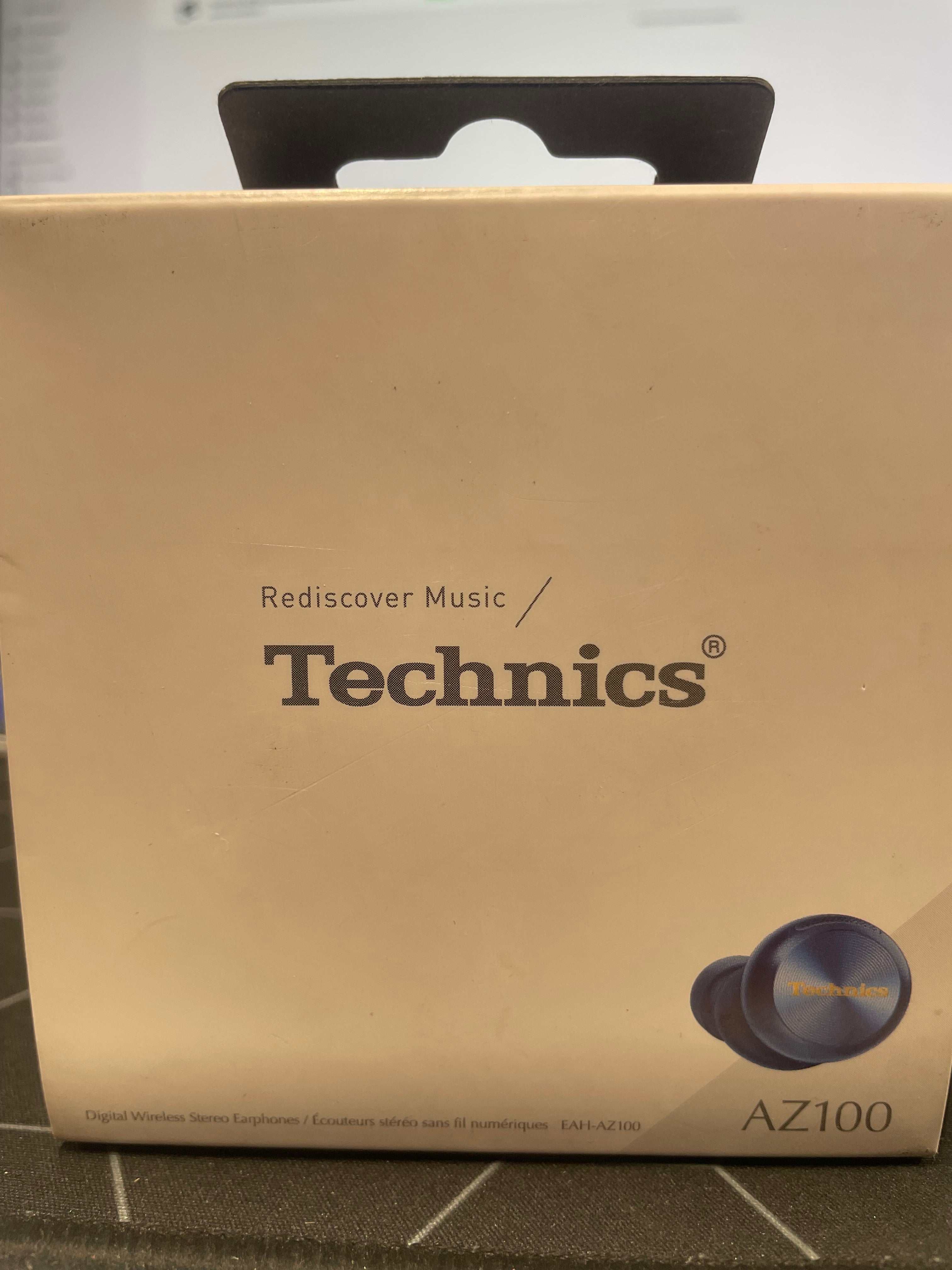 Technics EAH-AZ100 True Wireless Noise Cancelling Earbuds Blue – As New Technics