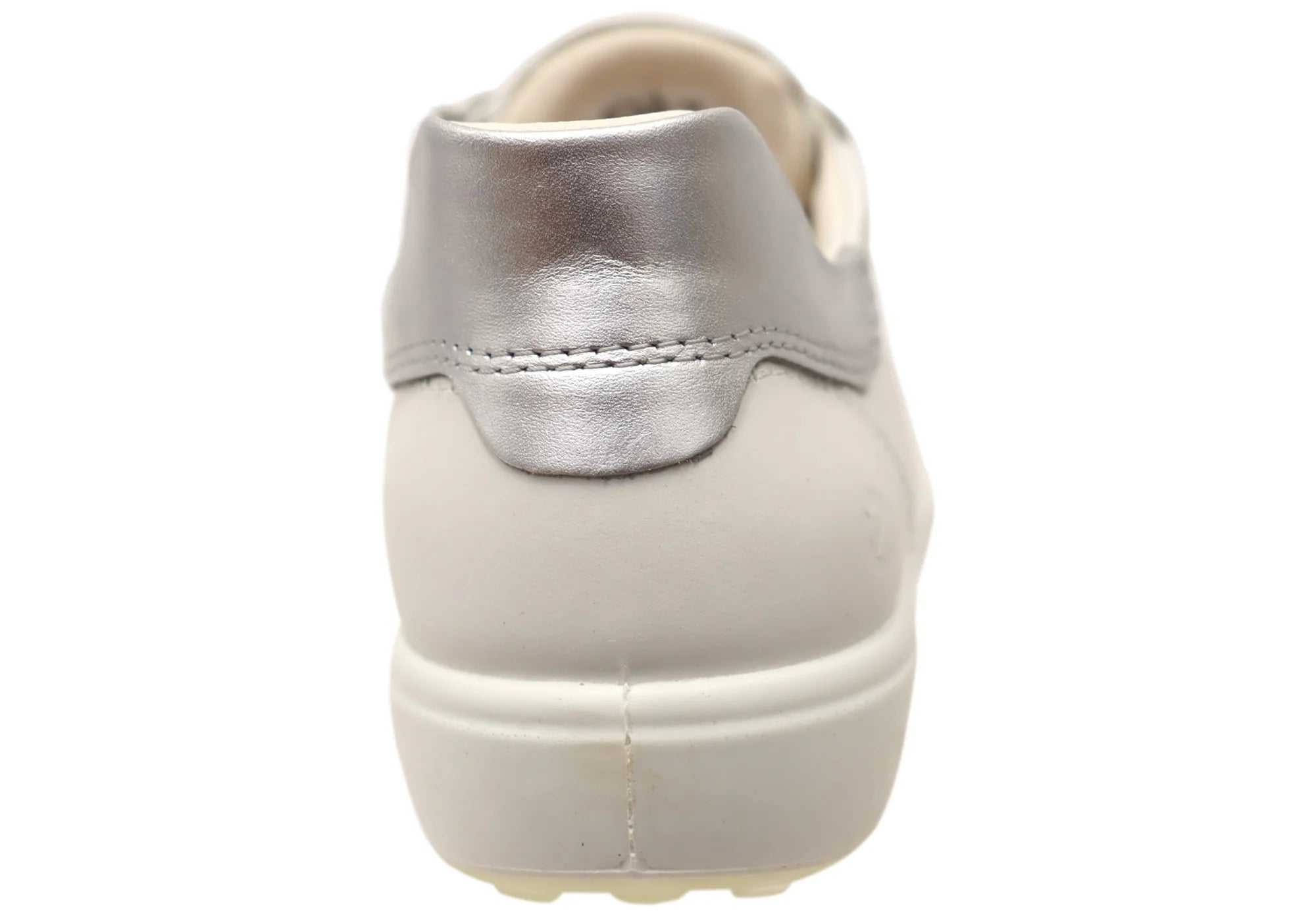 ECCO Women's Soft 7 Easy Slip Leather Sneaker, White/Pure Silver, EU 38/US 7-7.5 ECCO