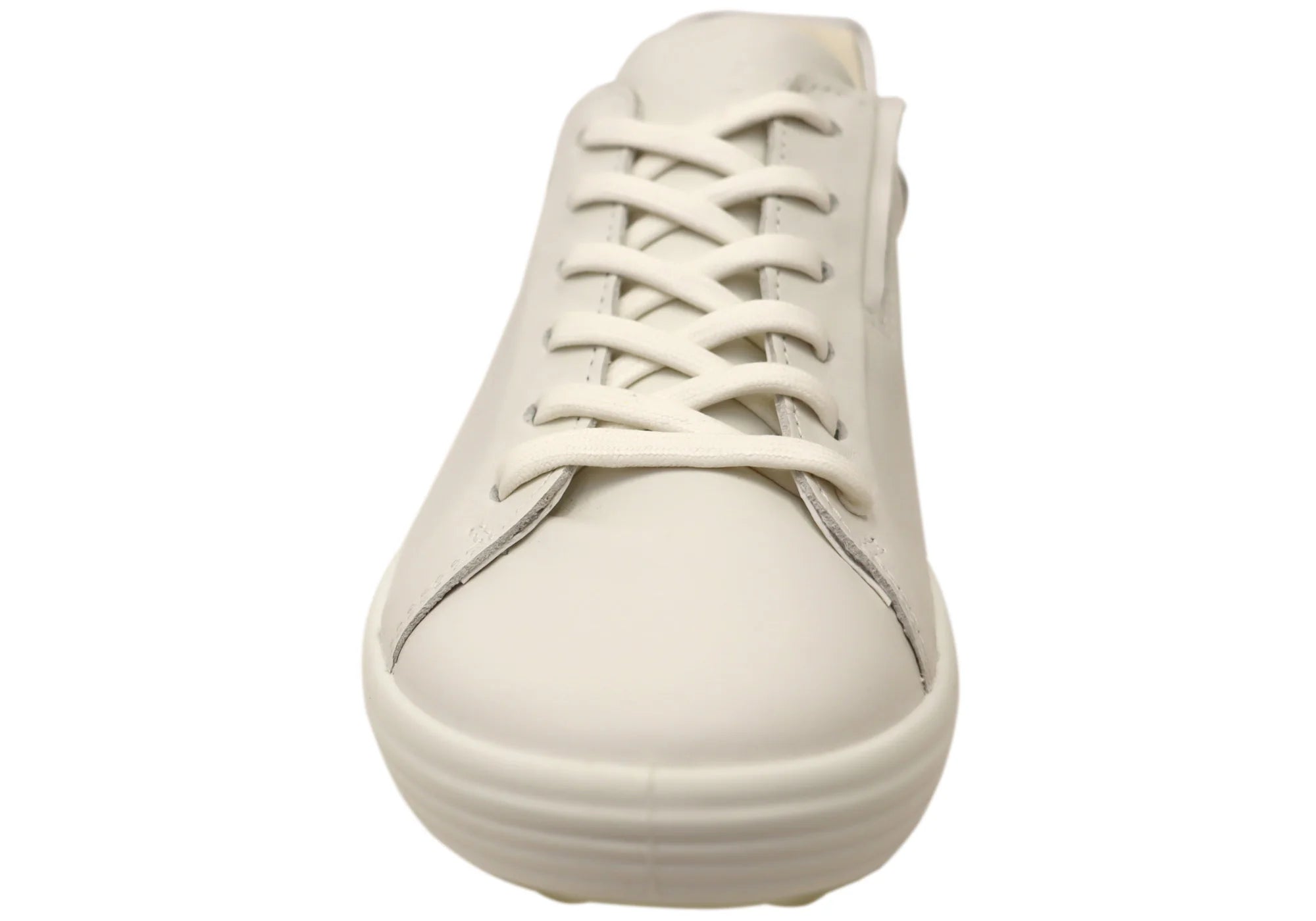 ECCO Women's Soft 7 Easy Slip Leather Sneaker, White/Pure Silver, EU 38/US 7-7.5 ECCO