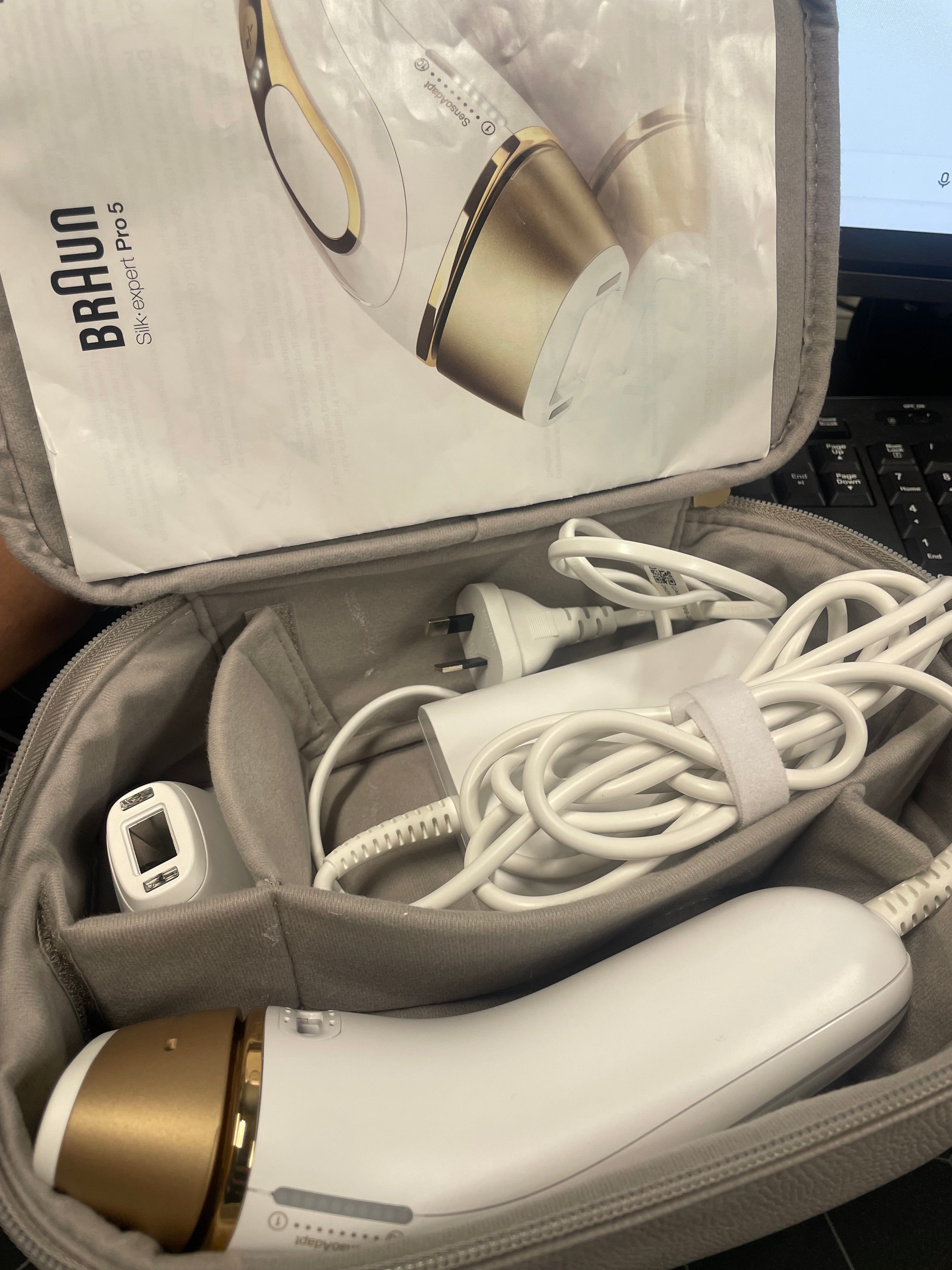 Braun Silk-expert Pro 5 IPL PL5157 Hair Removal Device White/Gold – Excellent Condition (No Razor Included) Braun