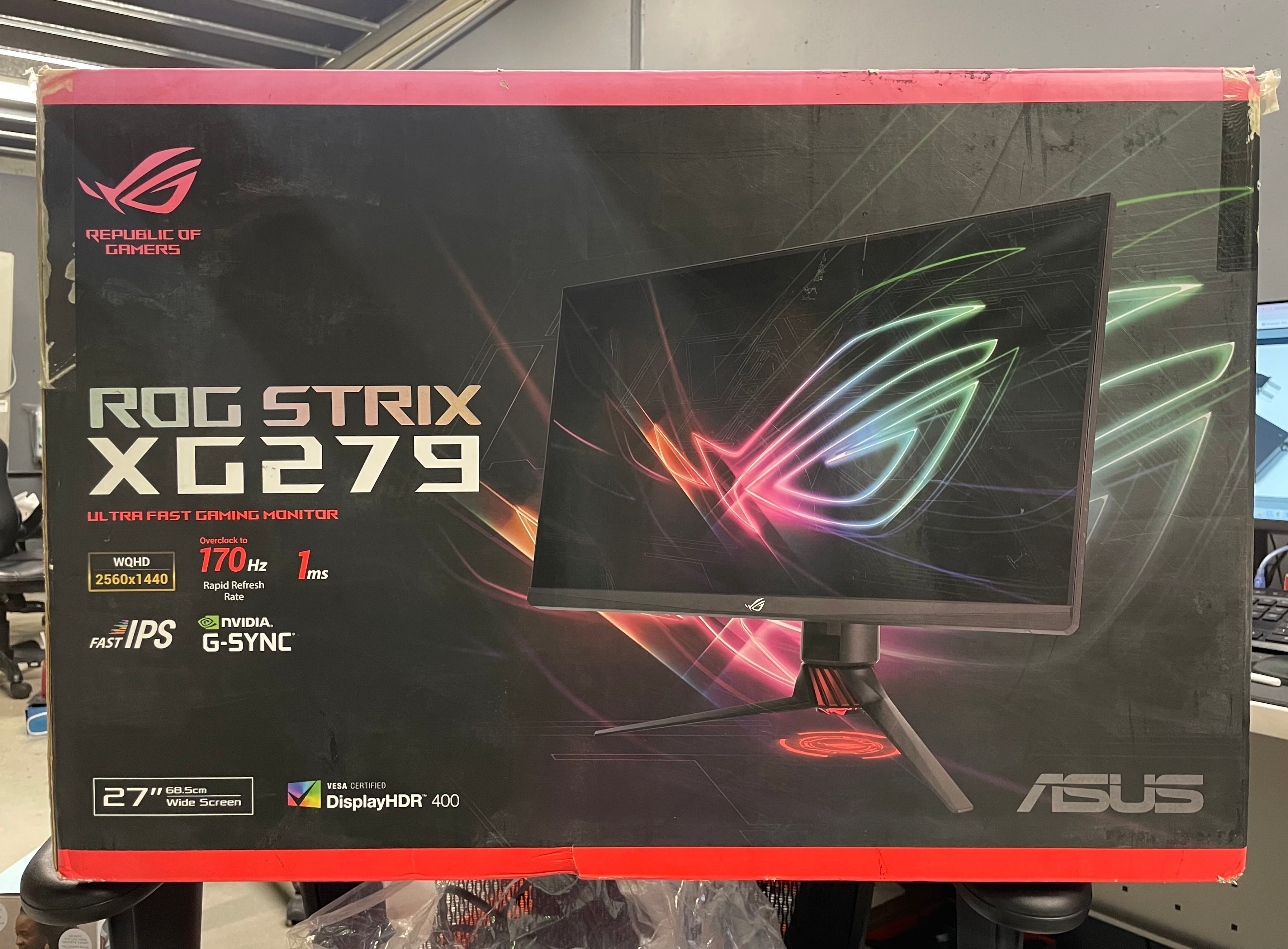 ASUS ROG Strix XG279Q 27" HDR Gaming Monitor 170Hz IPS – As New ASUS