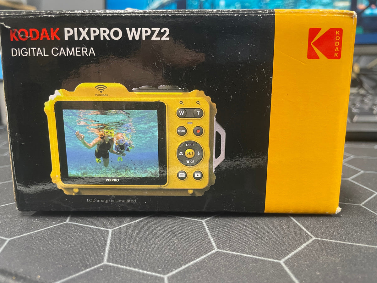 Kodak PIXPRO WPZ2 Digital Camera Yellow - Excellent - Faulty Flash - Refurbished KODAK