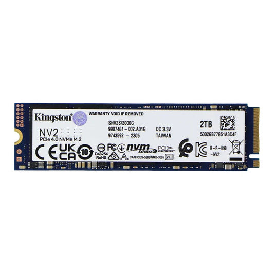 Kingston NV2 2TB M.2 PCIe 4.0 NVMe Internal SSD (SNV2S/2000G) – Excellent Condition Kingston