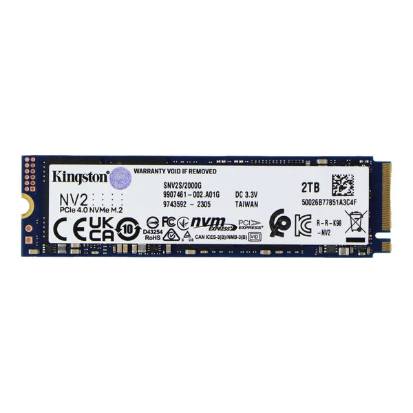 Kingston NV2 2TB M.2 PCIe 4.0 NVMe Internal SSD (SNV2S/2000G) – Excellent Condition Kingston