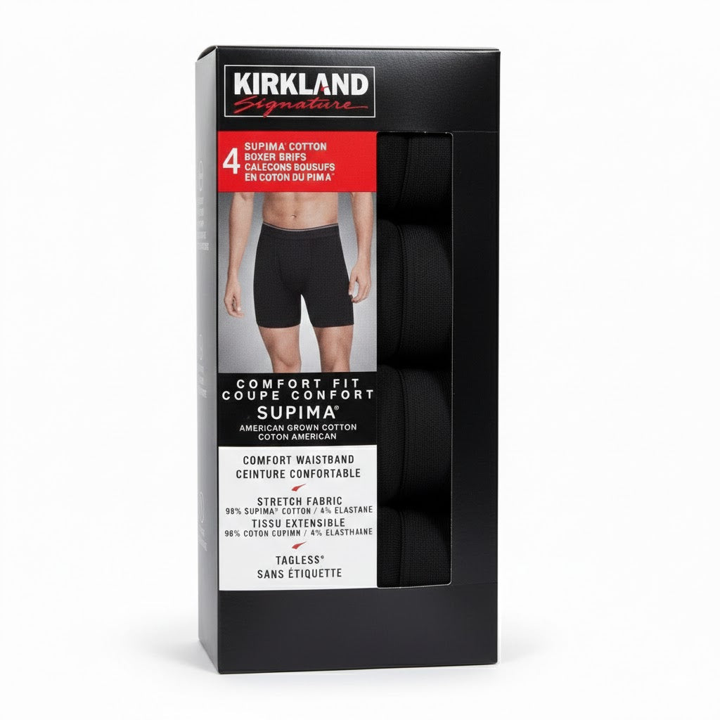 Kirkland Signature Men's Boxer Briefs 4 Pack Mr Bargain
