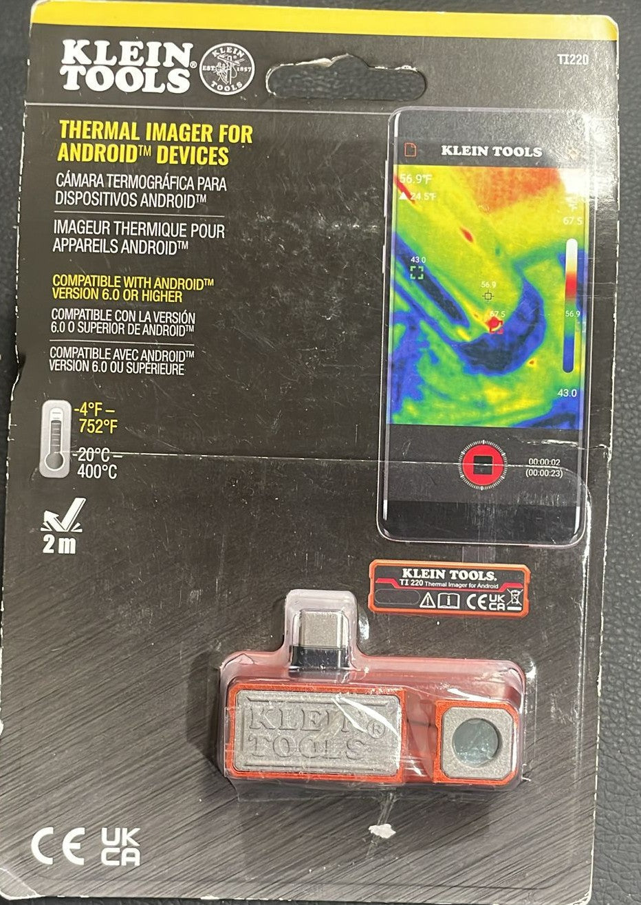 Klein TI220 Thermal Imager for Android USB-C & Micro-USB – As New KLEIN TOOLS