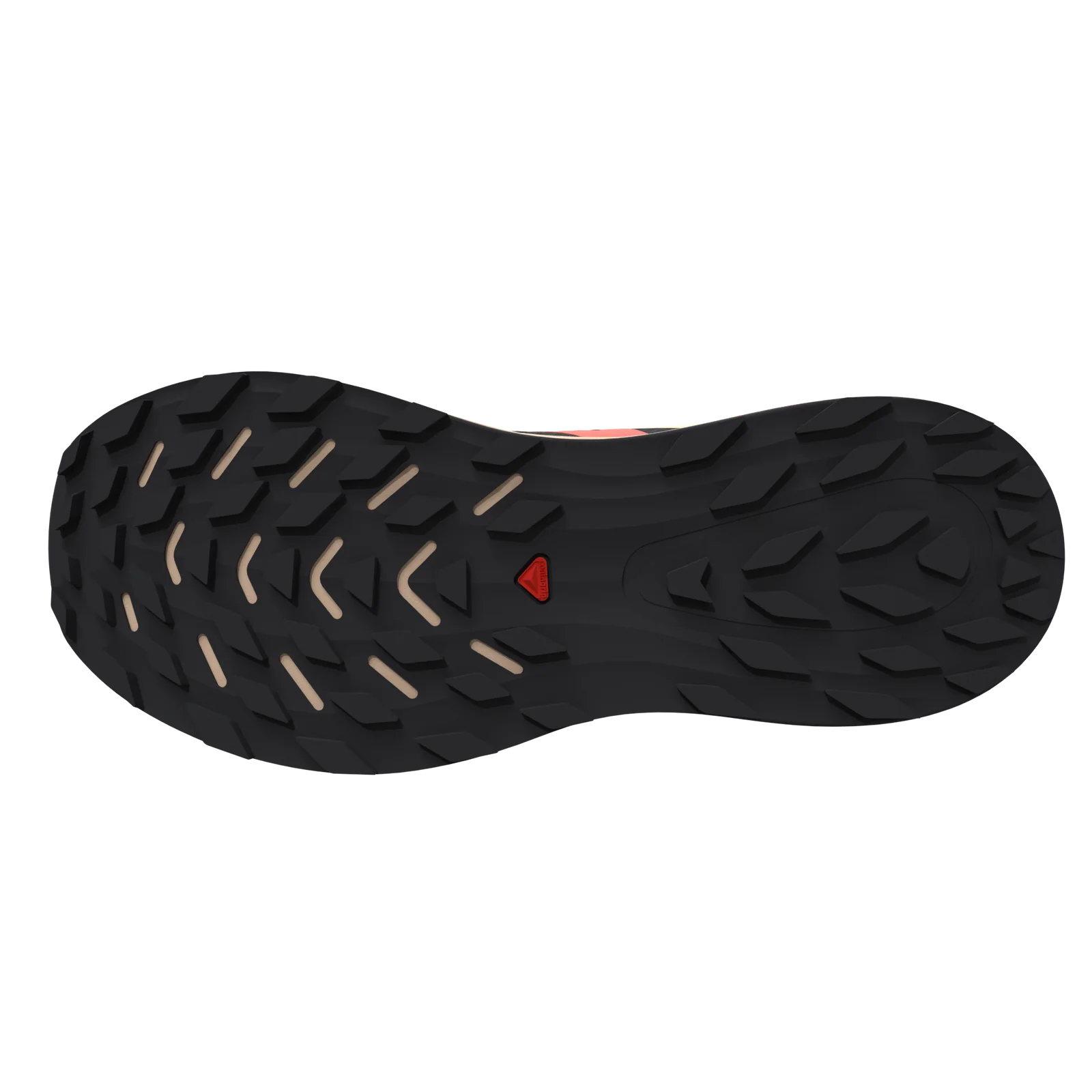 Salomon Women's Ultra Flow Trail Running and Hiking Shoe, Black/Tender/Fuco, 6 US/ EU 37.3 Salomon