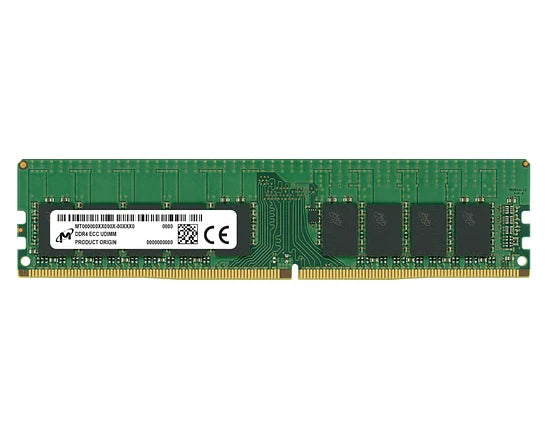 Micron 32GB DDR4 3200MHz ECC UDIMM Server Memory RAM CL22 Unbuffered 1.2V - MTA18ASF4G72AZ-3G2R - As New - Refurbished MICRON