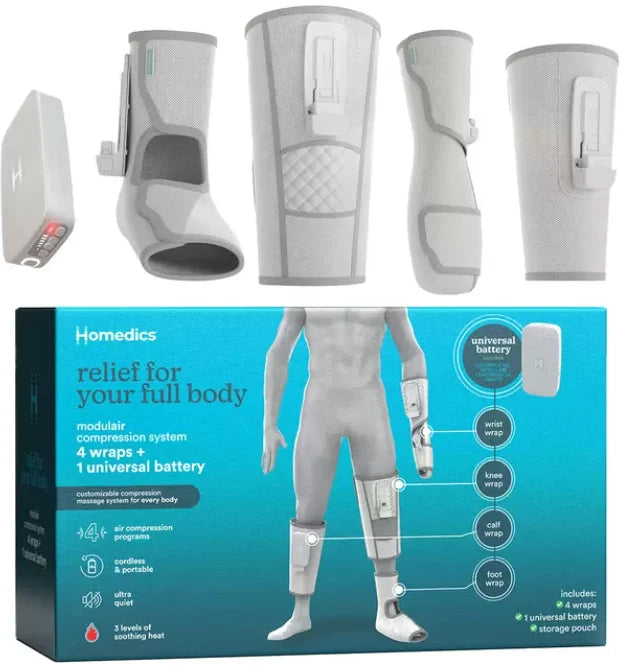 Homedics Modulair Compression Massage  Bundle -As New Condition Mr Bargain