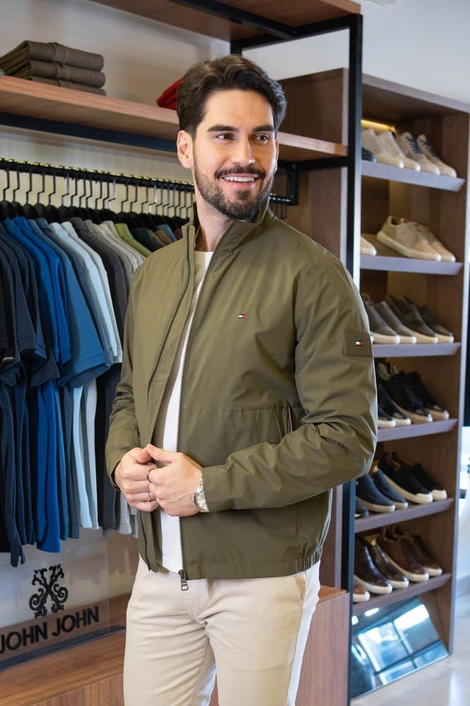 Tommy Hilfiger Blouson Jacket, Army Green, Small