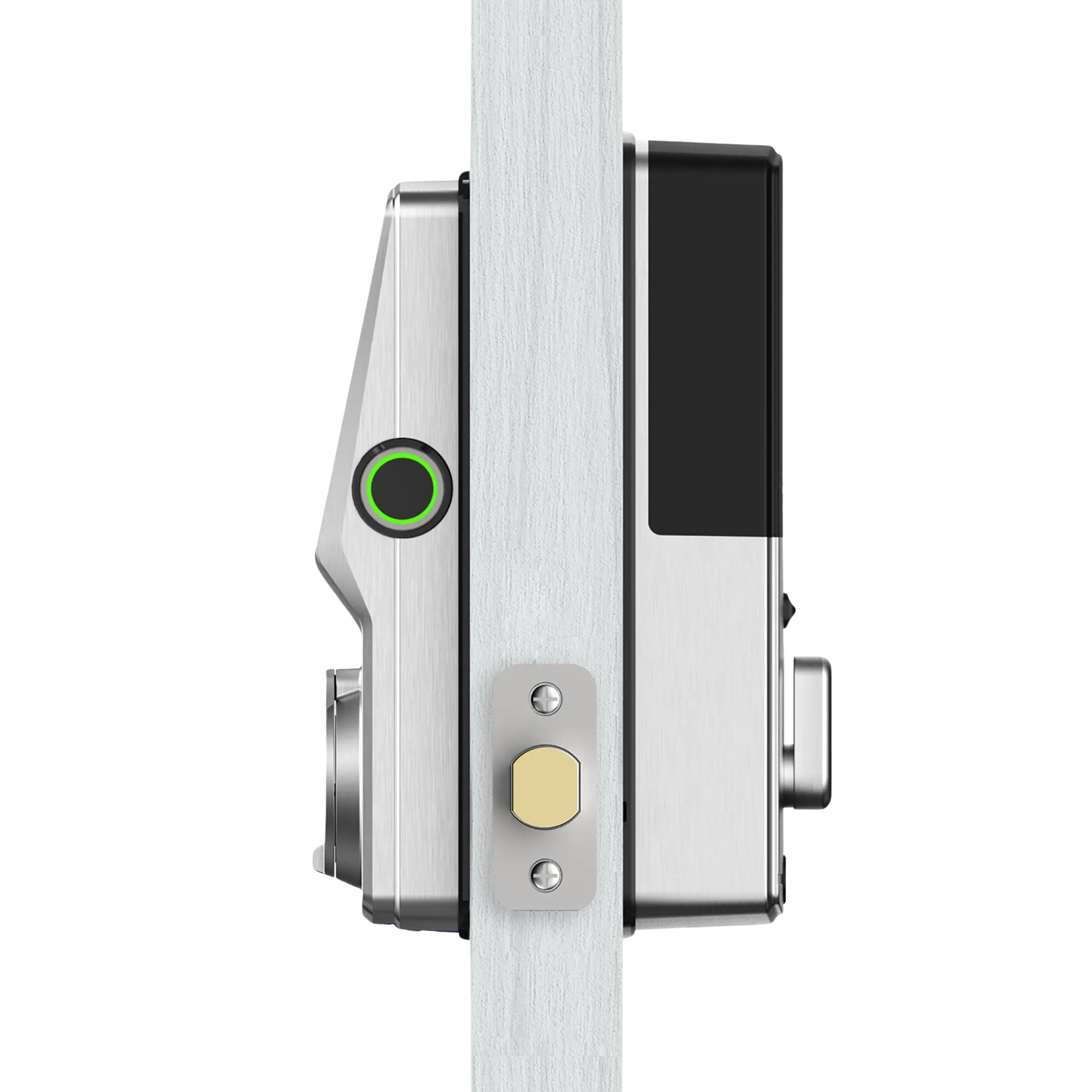 Lockly Secure Plus Deadbolt Smart Door Lock with Flat Head, Satin Nickel Lockly