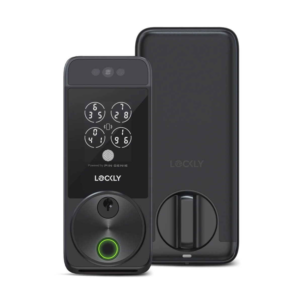 Lockly Visage Zeno Series Facial Recognition Smart Lock - Matte Black - New Lockly