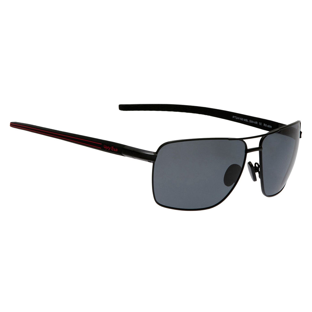 Ugly Fish PT24166 Polarised Sunglasses Aluminium Black/Smoke – 60-44-18-120 UGLY FISH