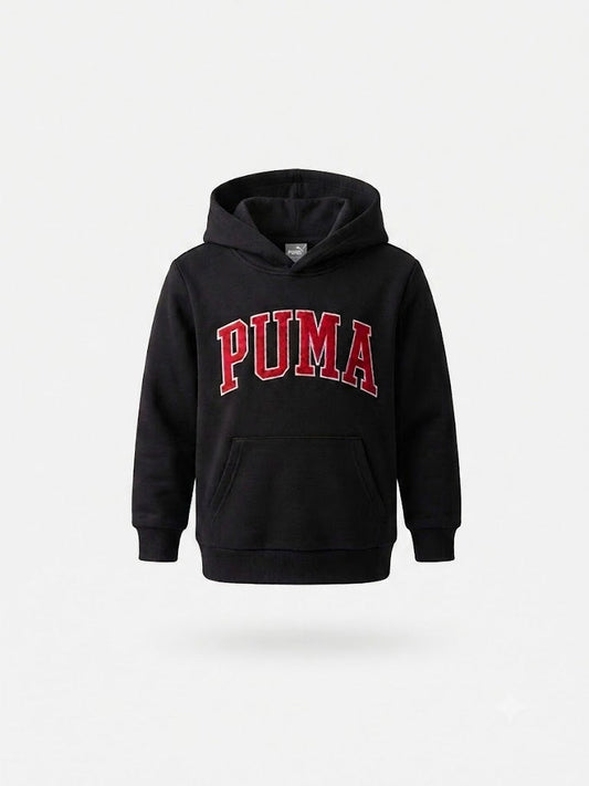 PUMA Boys' Varsity Arch Logo Fleece Hoodie Puma
