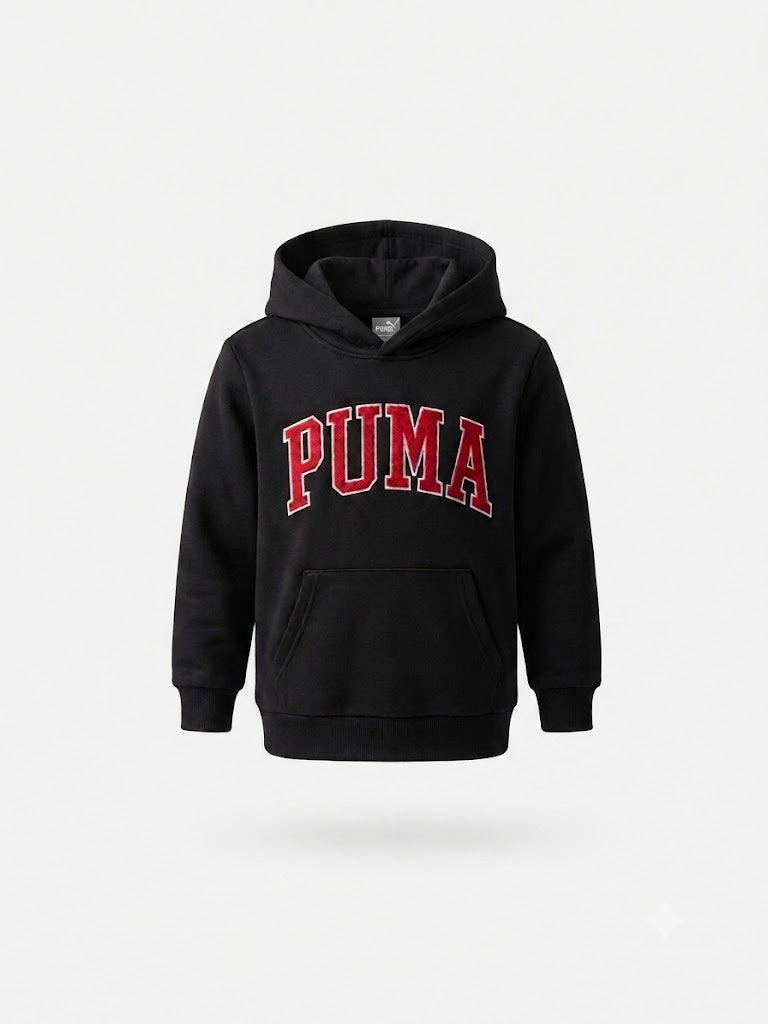 PUMA Boys' Varsity Arch Logo Fleece Hoodie Puma
