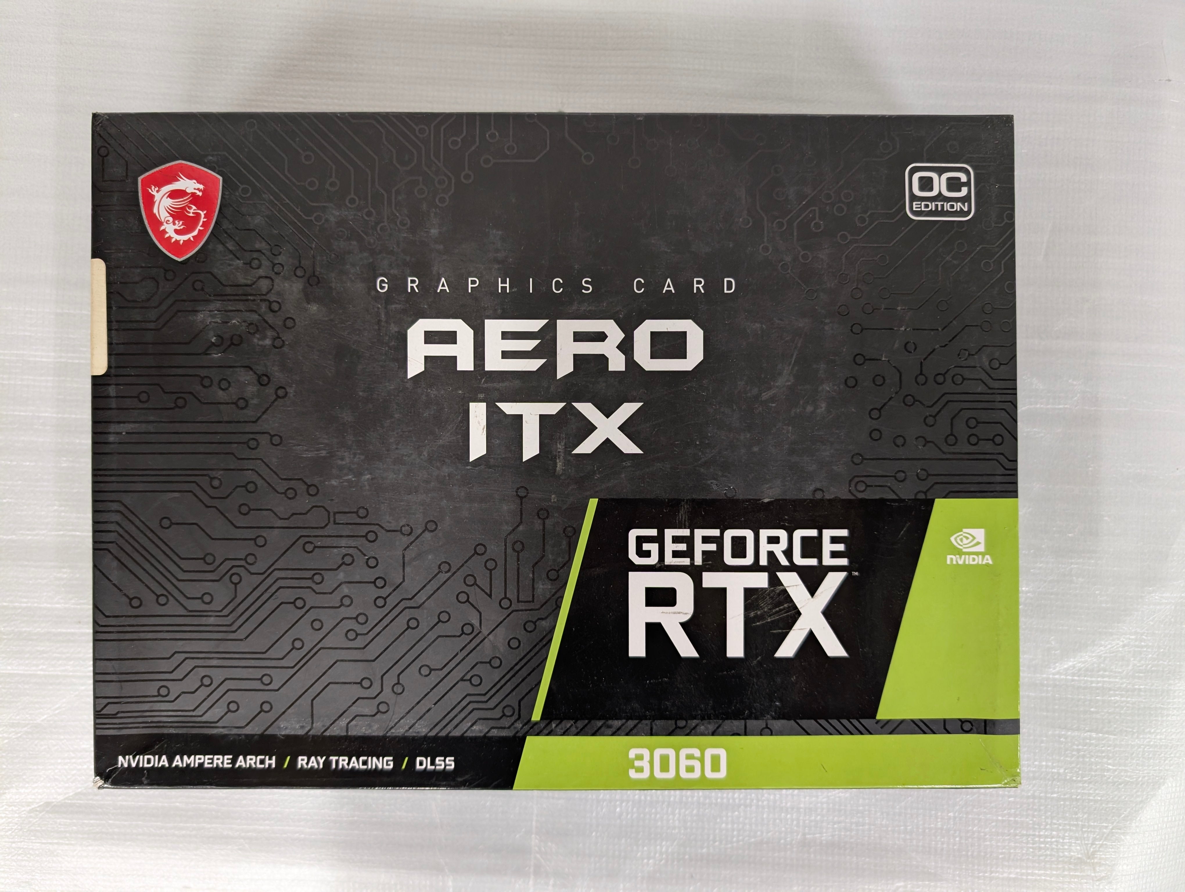 MSI GeForce RTX 3060 AERO ITX OC 12GB GDDR6 Graphics Card NVIDIA PCIe 4.0 – As New MSI
