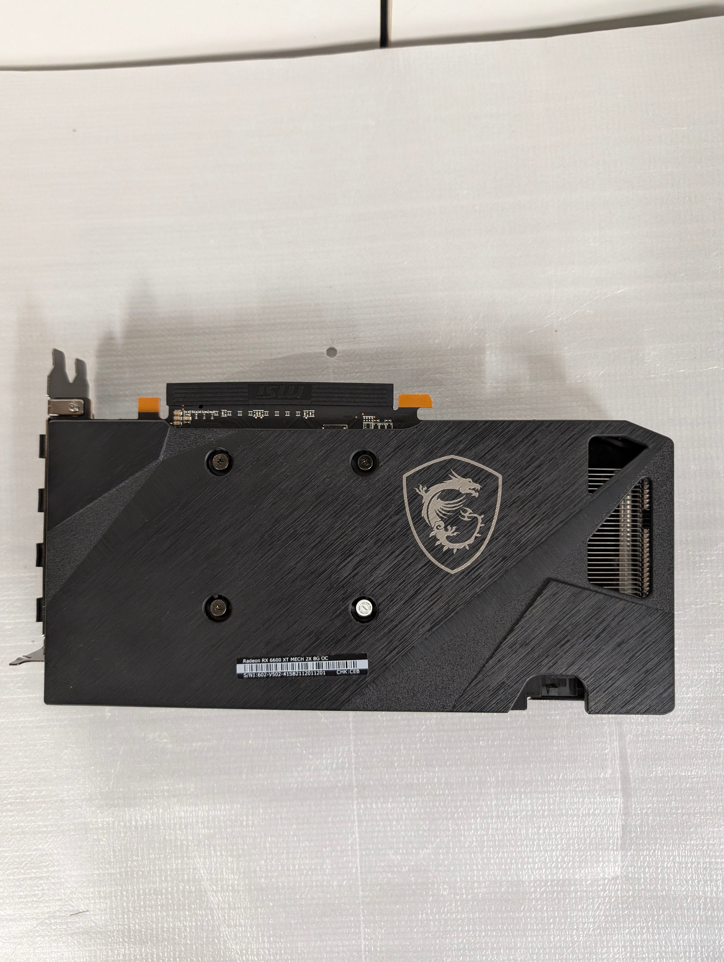 MSI Radeon RX 6600 XT MECH 2X OC 8GB GDDR6 Graphics Card PCIe 4.0 – As New MSI