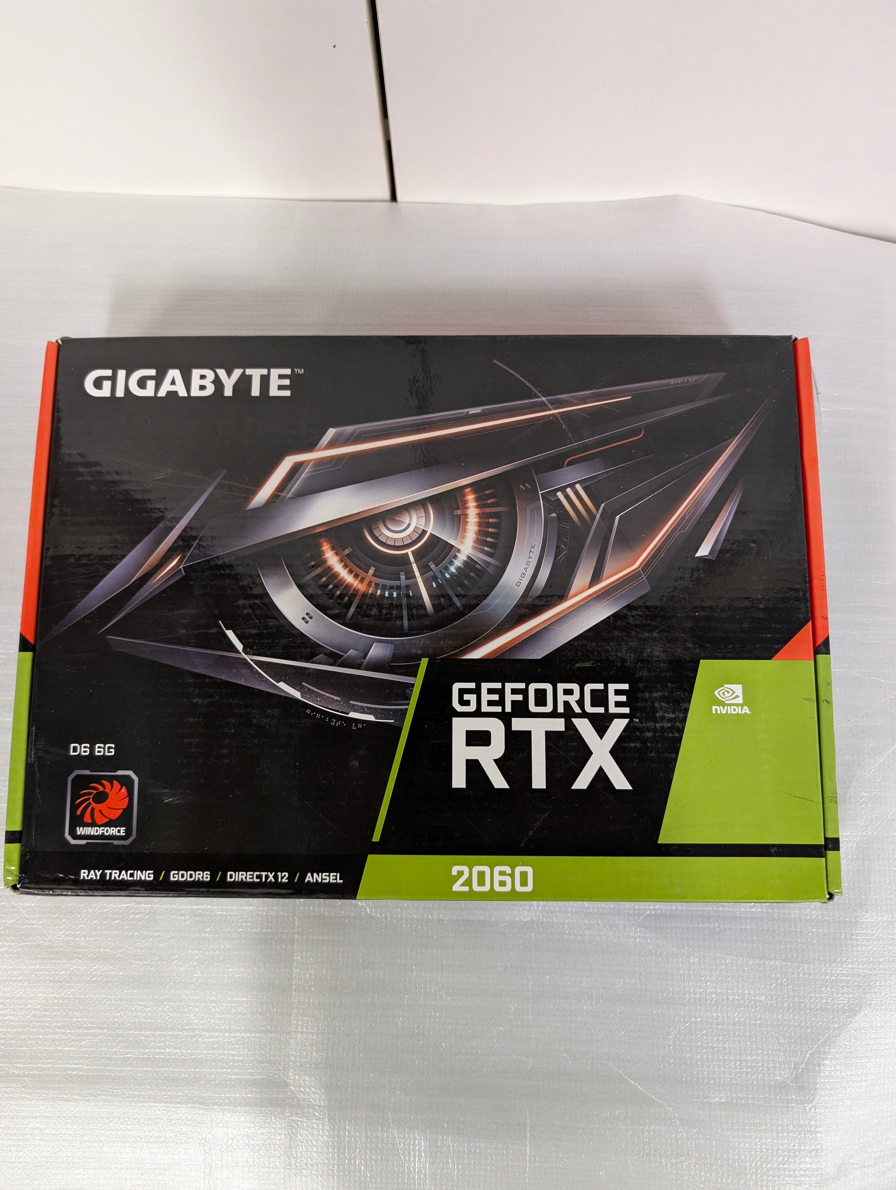 Gigabyte GeForce RTX 2060 D6 6GB GDDR6 Graphics Card PCIe Gaming GPU – As New GIGABYTE