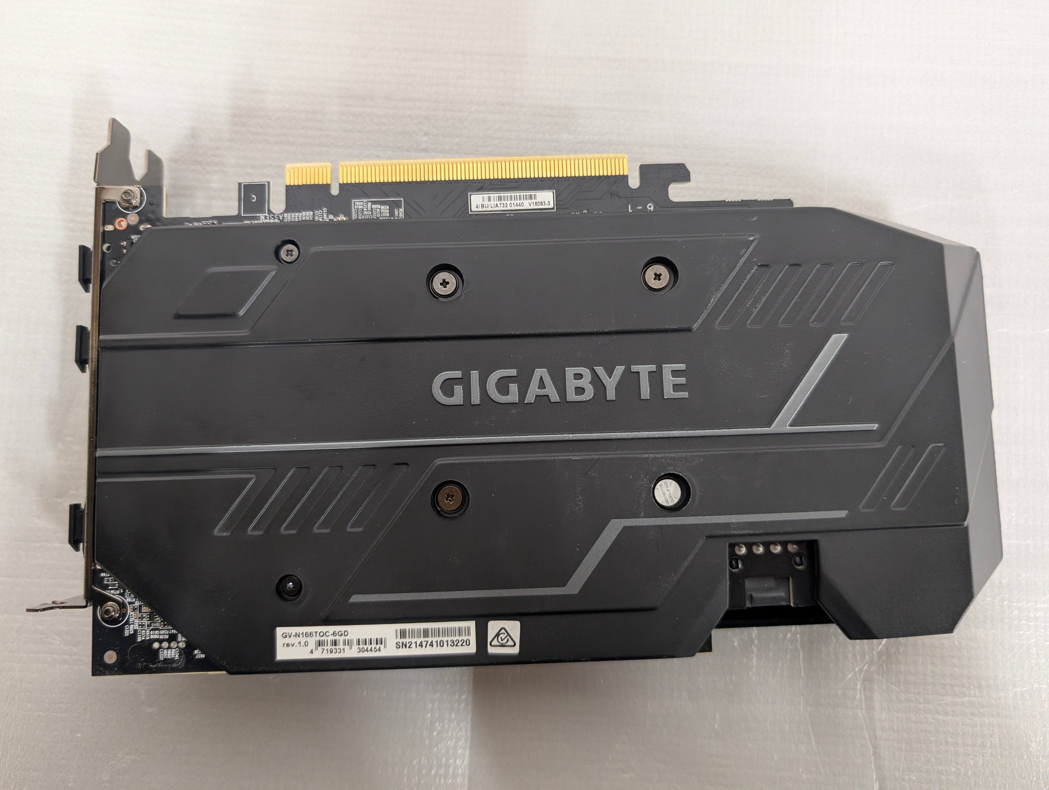 Gigabyte GeForce GTX 1660 Ti OC 6GB GDDR6 Graphics Card GV-N166TOC-6GD – As New - No Box GIGABYTE