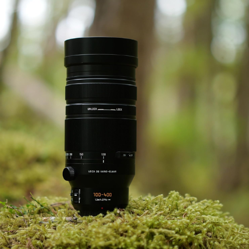 Photographer using refurbished Panasonic Leica 100-400mm lens in Perth for nature shots