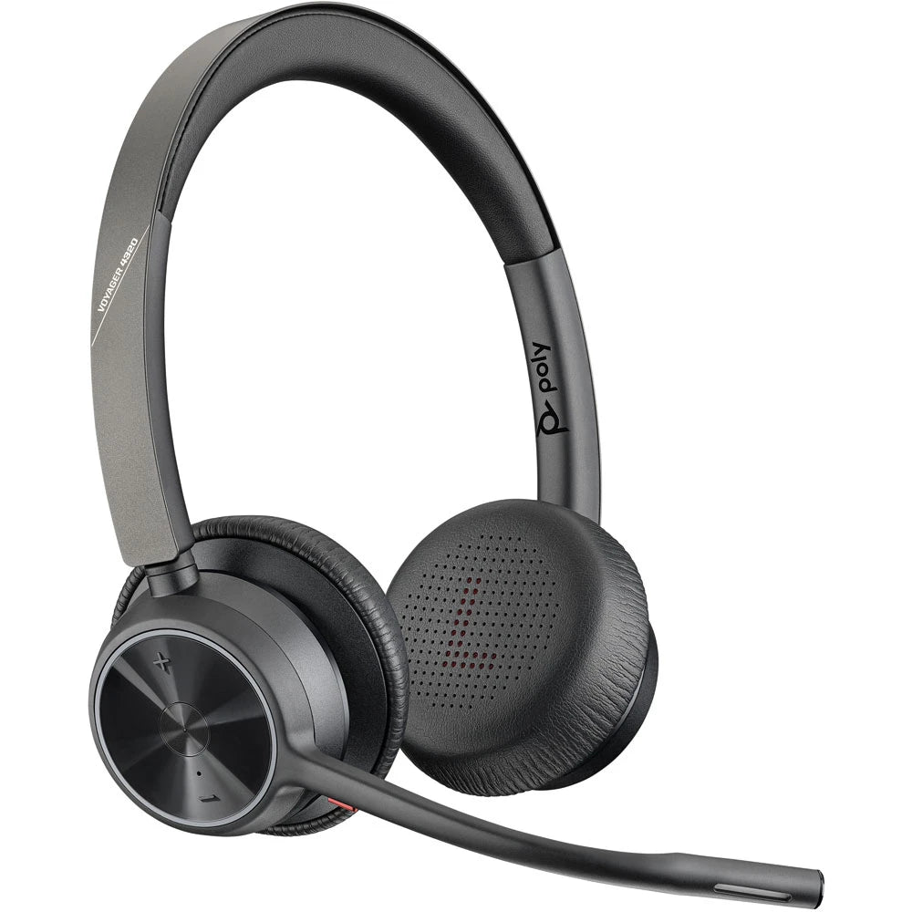 Poly Voyager 4320 UC Wireless Stereo Headset with BT700 USB-C Adapter