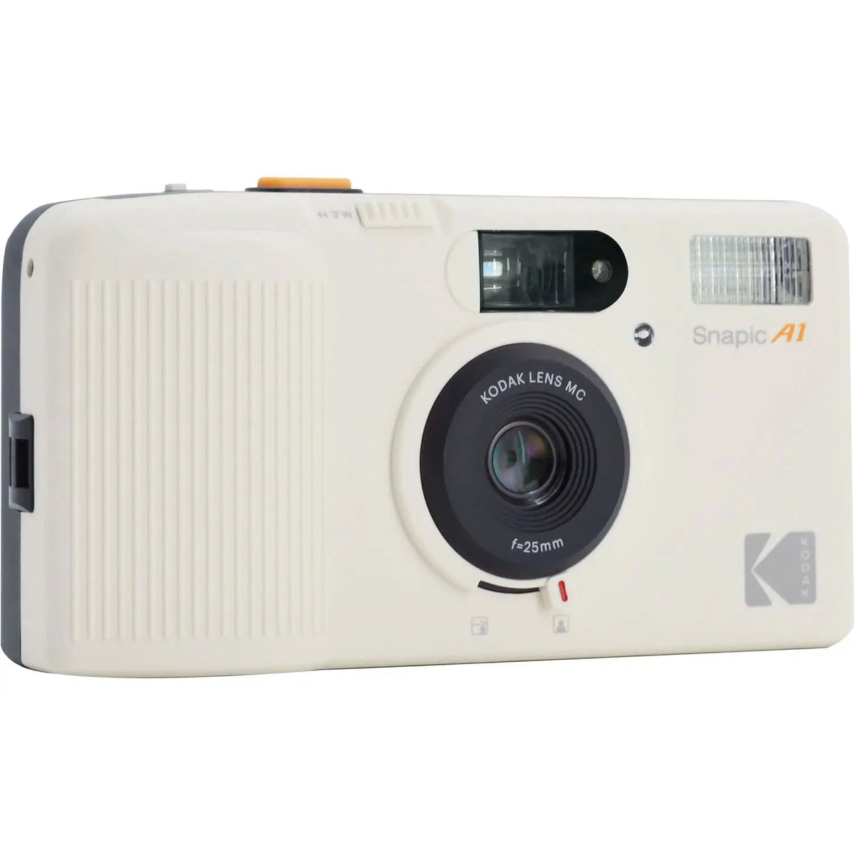 Kodak Snapic A1 Reusable 35mm Film Camera with Flash and OLED Display - Ivory White KODAK