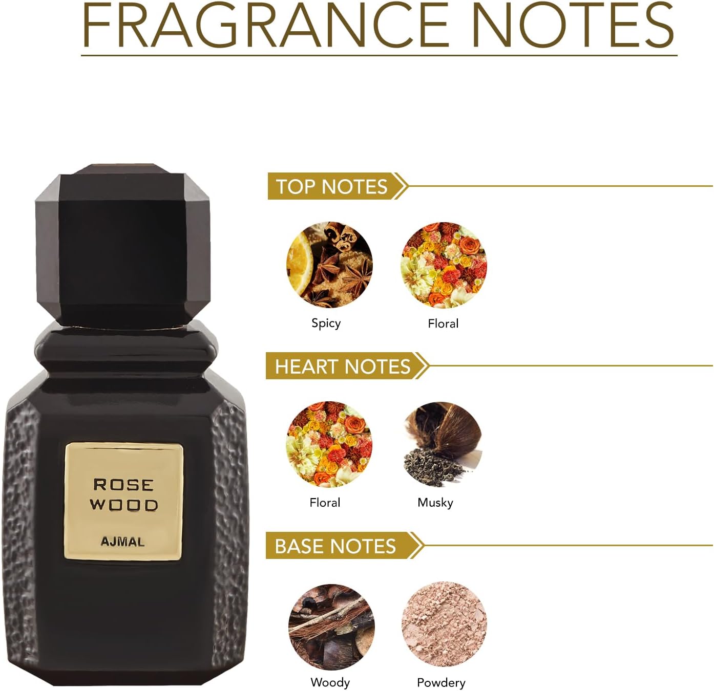 Ajmal Rose Wood Eau De Parfum -100 ml gl_beauty
