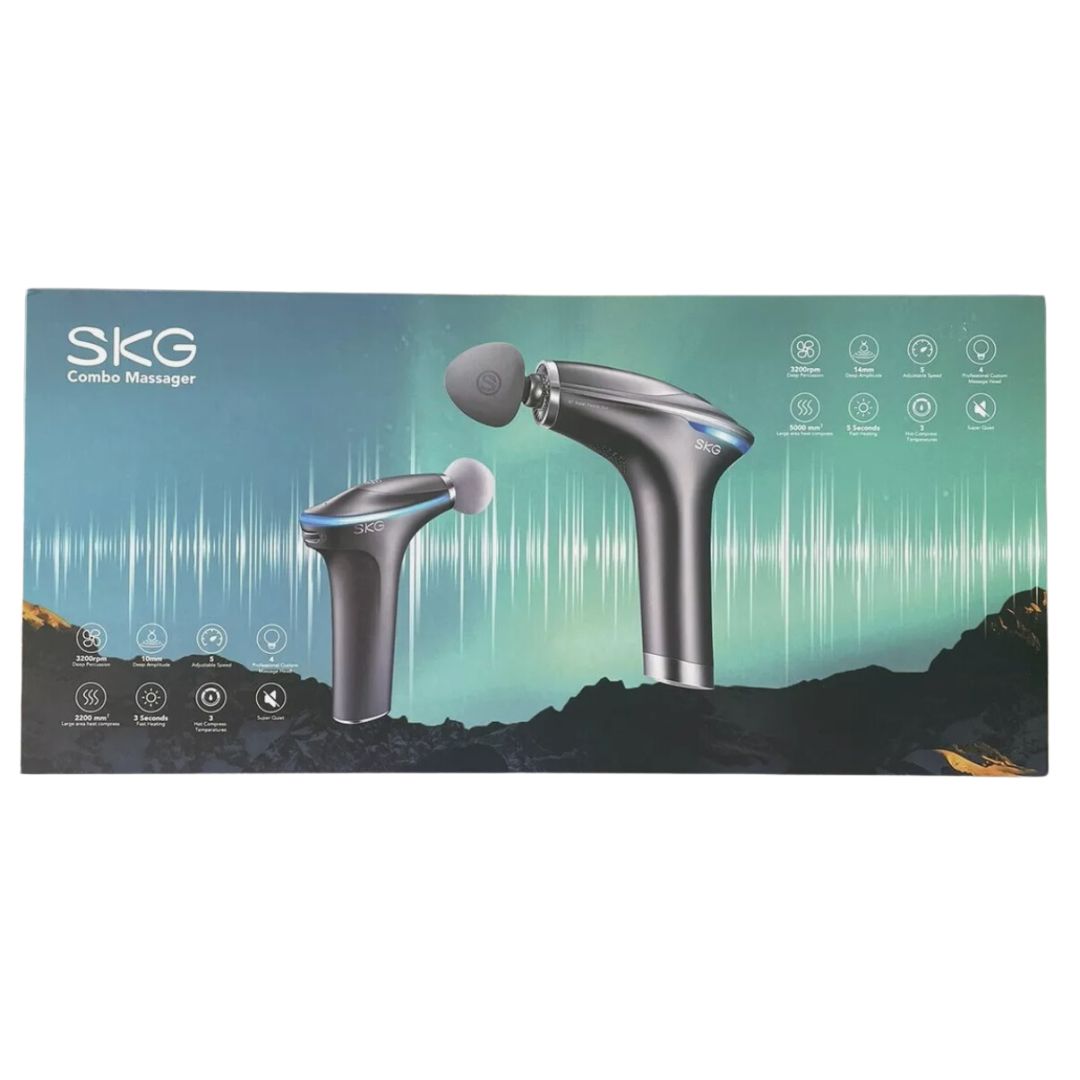 SKG Combo Massager XF7E - Refurbished, featuring multiple massage heads and intensity levels. Ideal for muscle relaxation and pain relief in Perth, Australia.