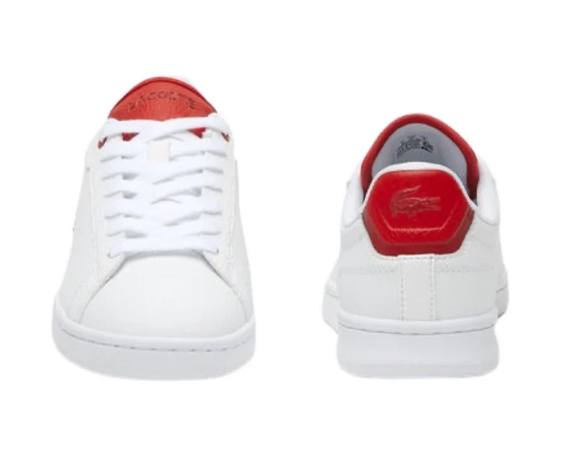 Lacoste Women's Carnaby Pro 2 123 SFA Sneaker, White/Red, 8 US / EU 39.5 Lacoste
